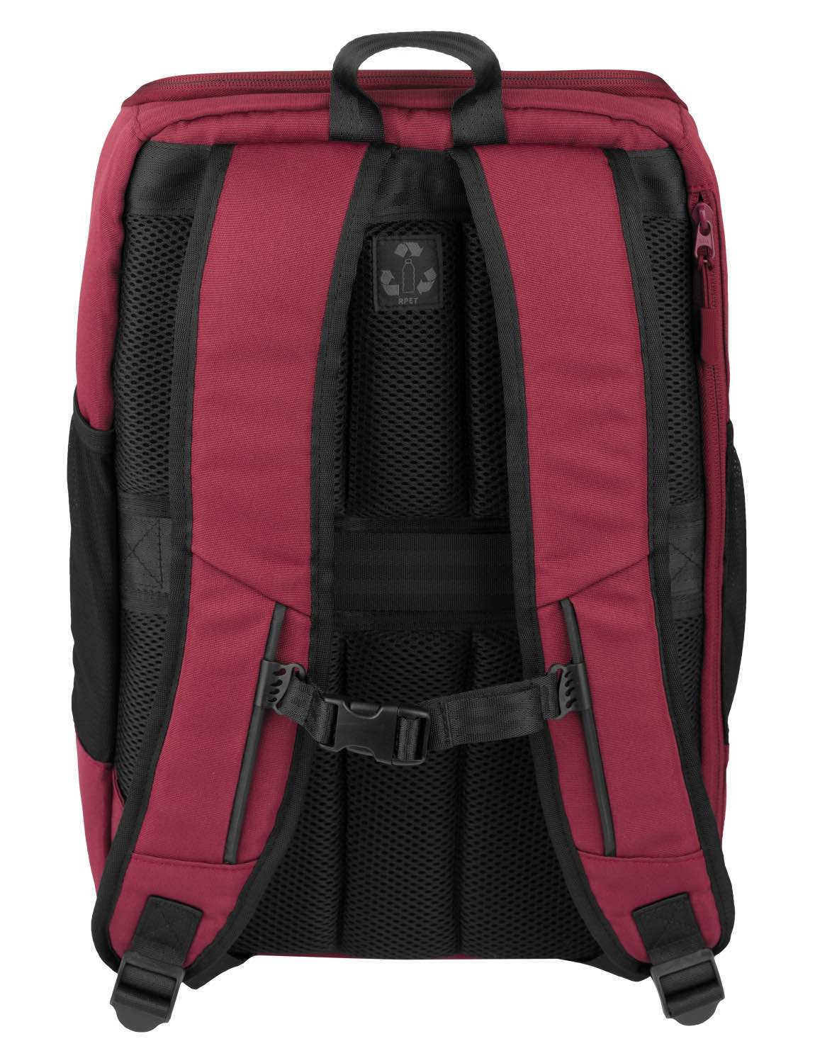 Cityrucksack RPET Bordeauxrot