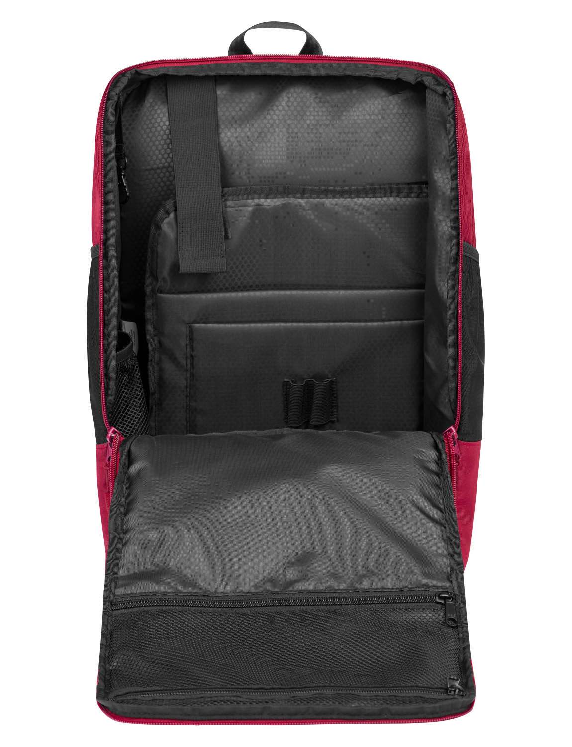 Cityrucksack RPET Bordeauxrot
