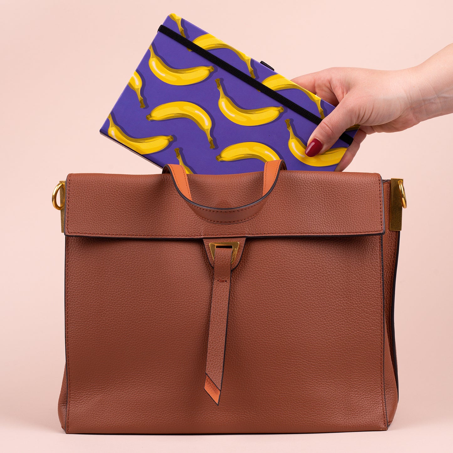 Notizbuch Bananen, liniert, 13 x 21 cm