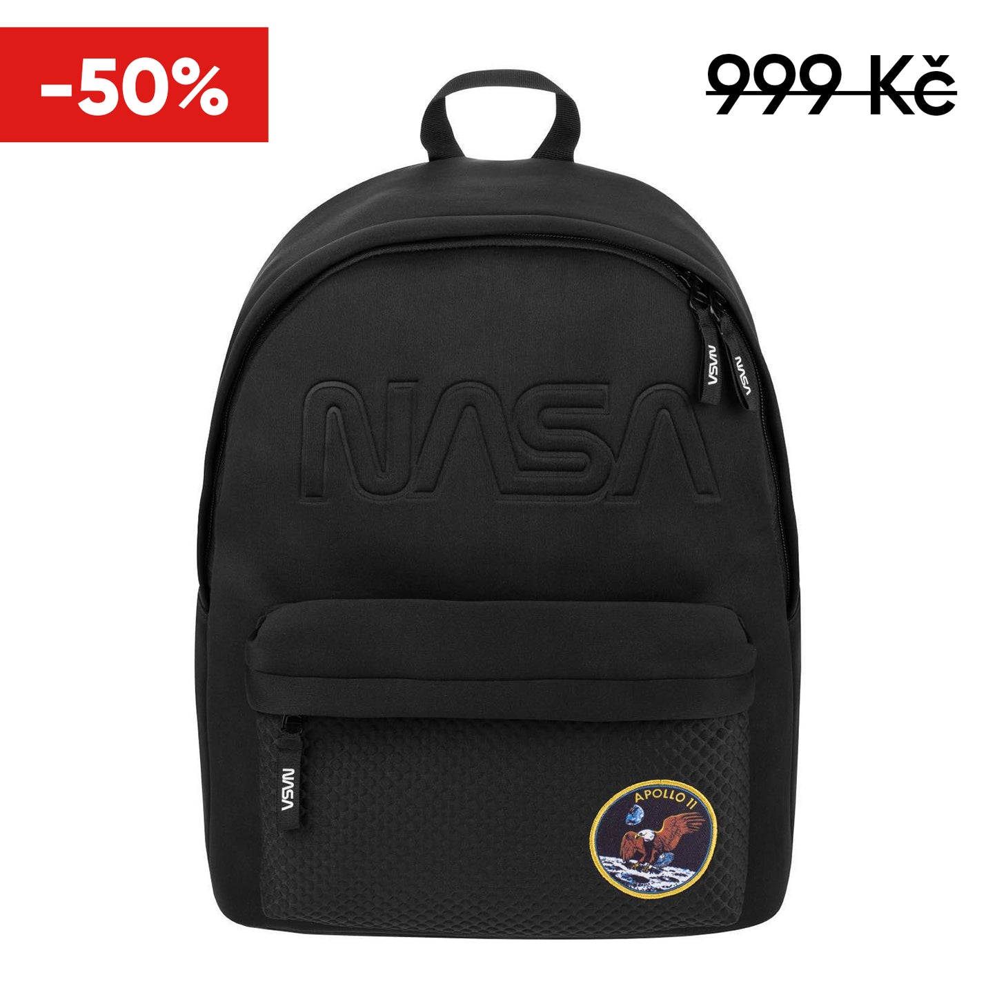 Rucksack NASA Schwarz