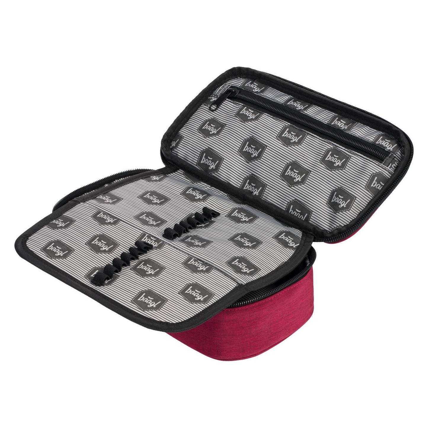 Federmäppchen Etui Logo Bordeauxrot
