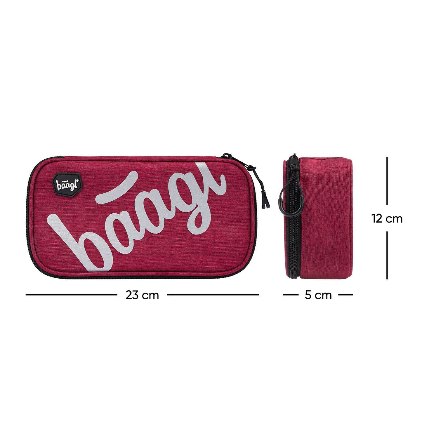 Federmäppchen Etui Logo Bordeauxrot