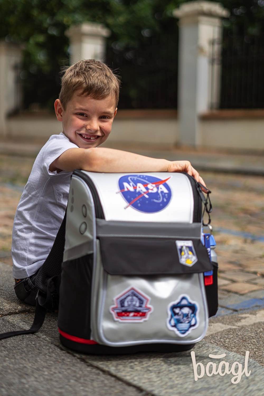 NASA Schulranzen-Set 3tlg: Schulranzen, Federmäppchen, Turnbeutel