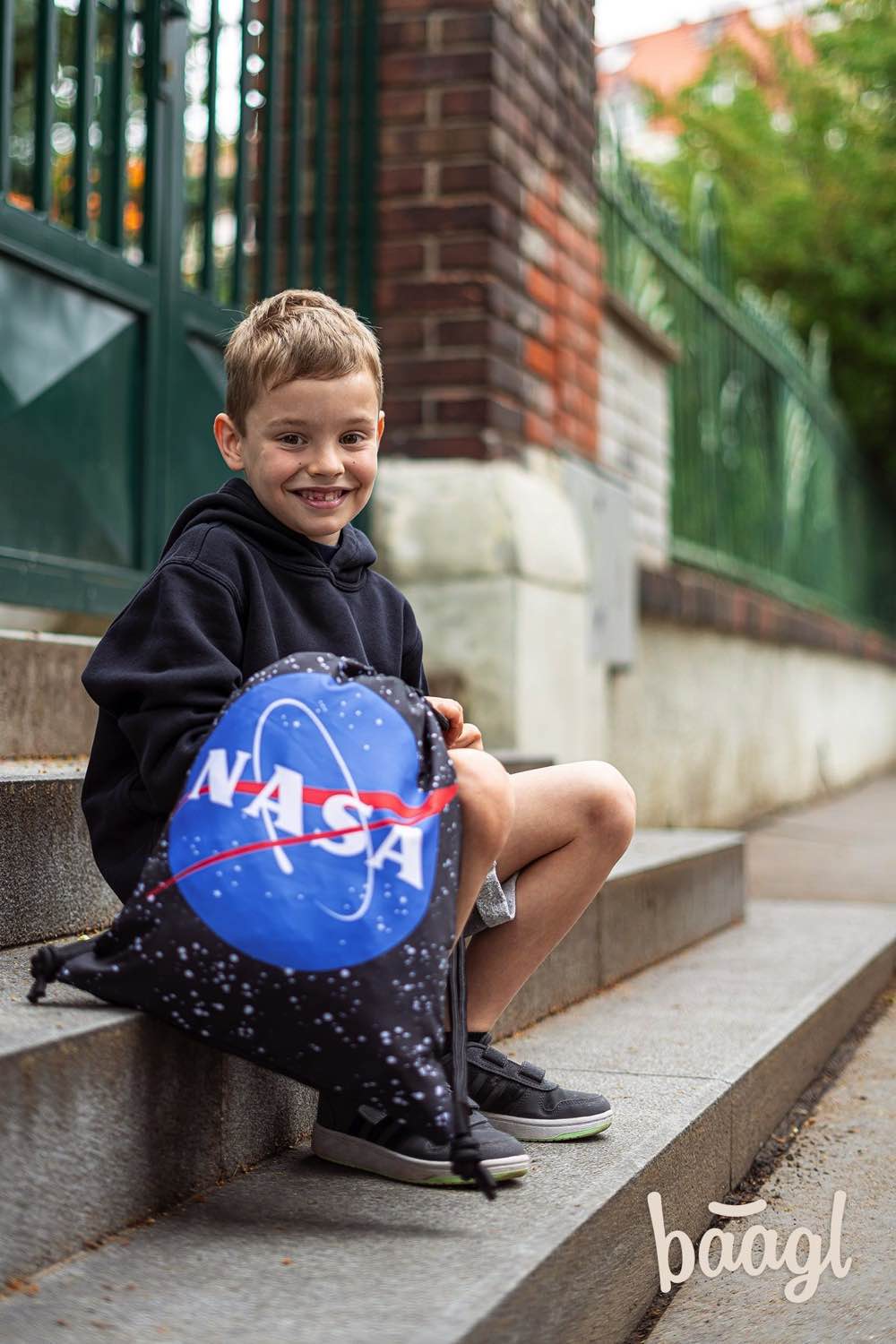 NASA Schulranzen-Set 3tlg: Schulranzen, Federmäppchen, Turnbeutel