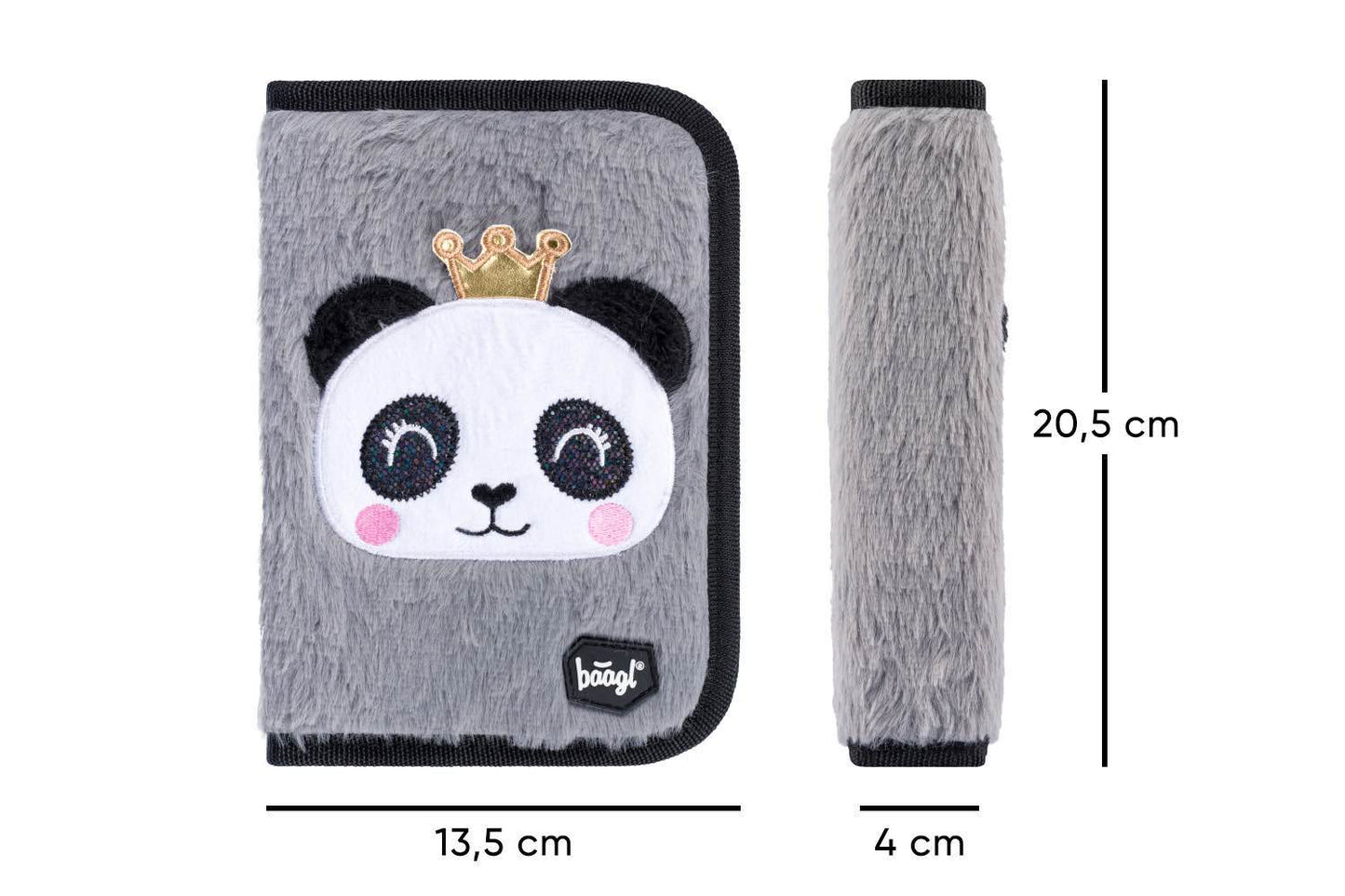 Panda Schulranzen-Set 4tlg: Schulranzen, Federmäppchen, Turnbeutel, Geldbeutel
