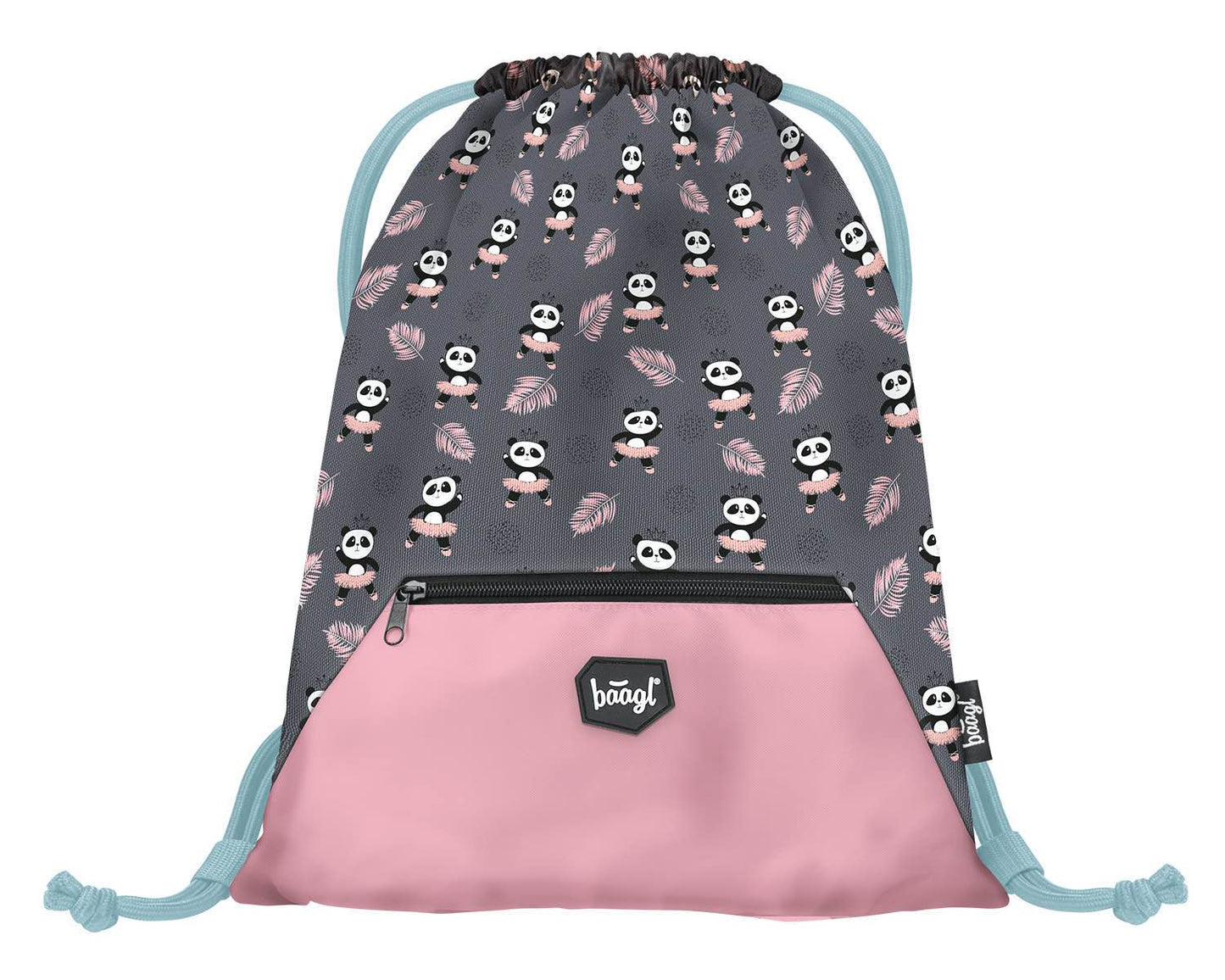 Panda Schulranzen-Set 4tlg: Schulranzen, Federmäppchen, Turnbeutel, Geldbeutel