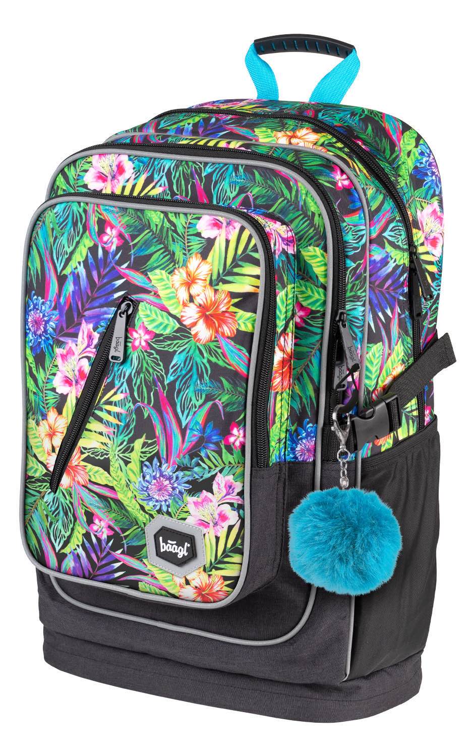 Cubic Tropical Rucksack-Set 3tlg: Rucksack, Federmäppchen, Turnbeutel