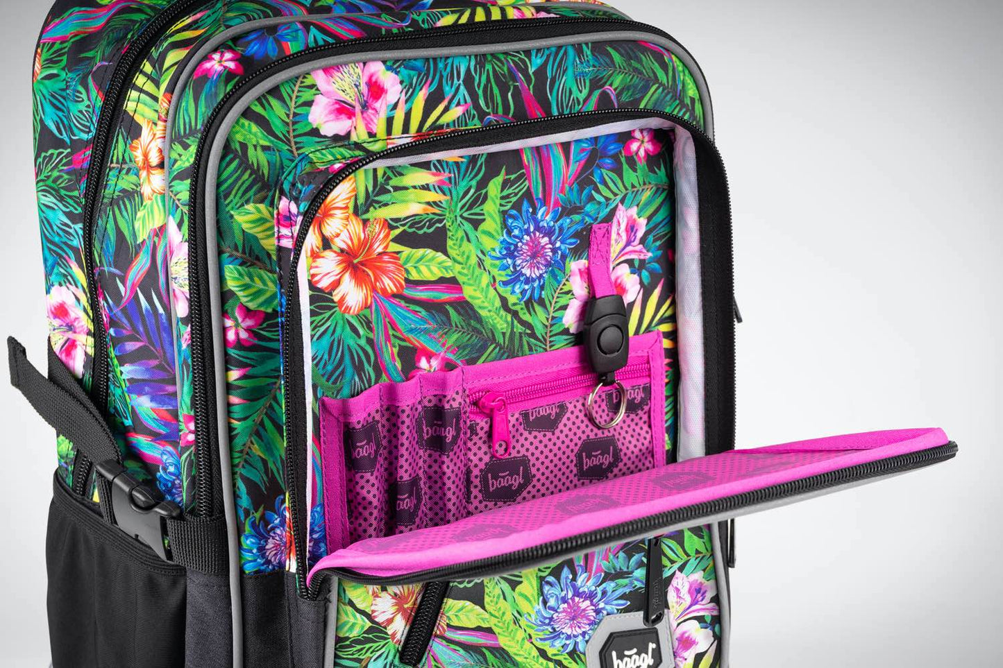 Cubic Tropical Rucksack-Set 3tlg: Rucksack, Federmäppchen, Turnbeutel