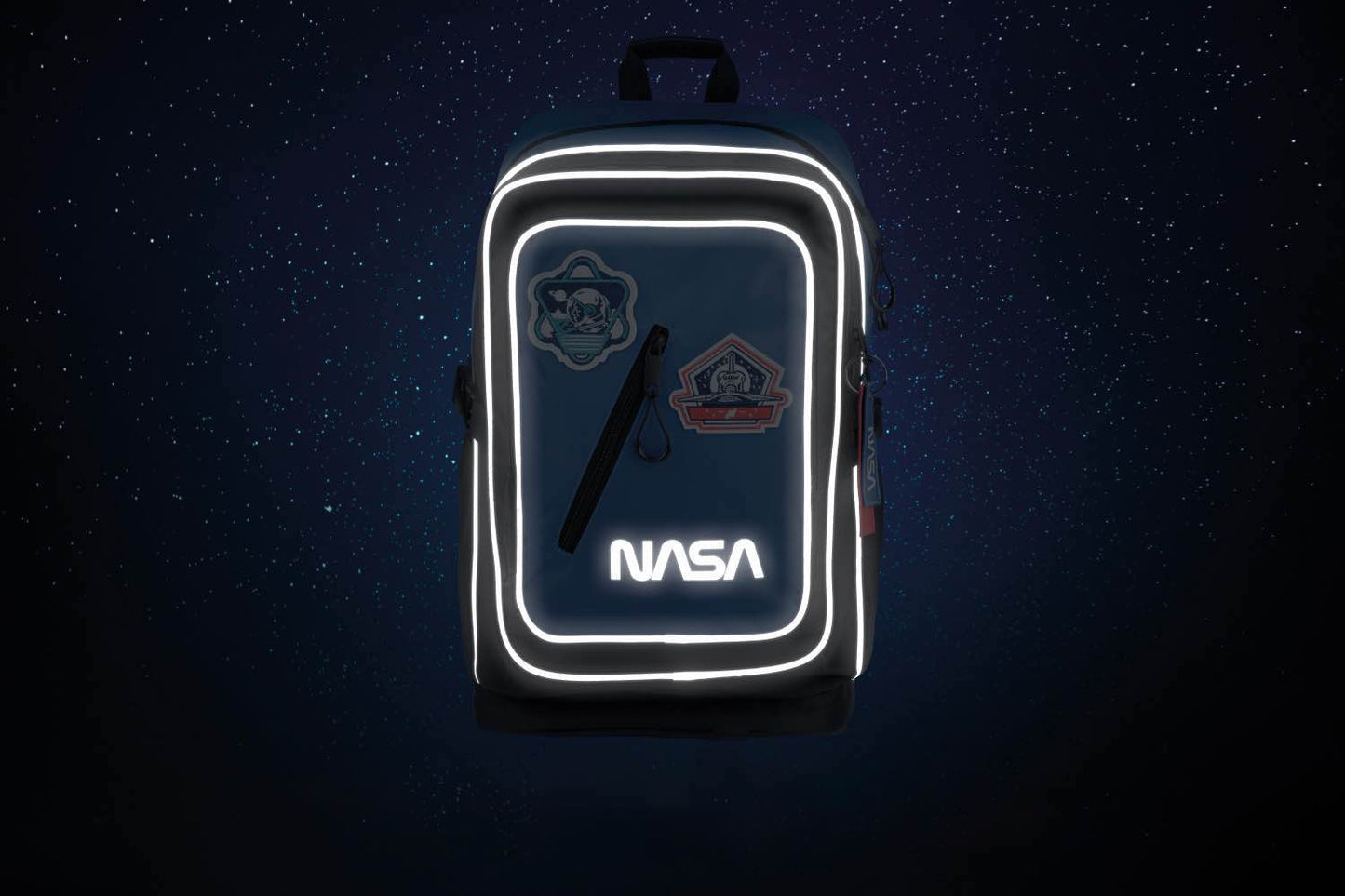 Cubic NASA Rucksack-Set 3tlg: Rucksack, Federmäppchen, Turnbeutel