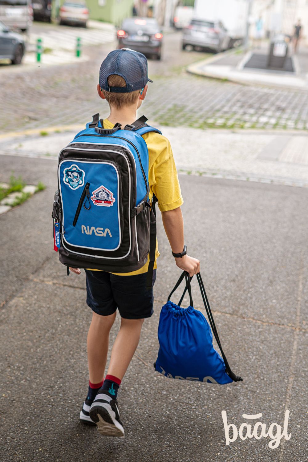 Cubic NASA Rucksack-Set 3tlg: Rucksack, Federmäppchen, Turnbeutel