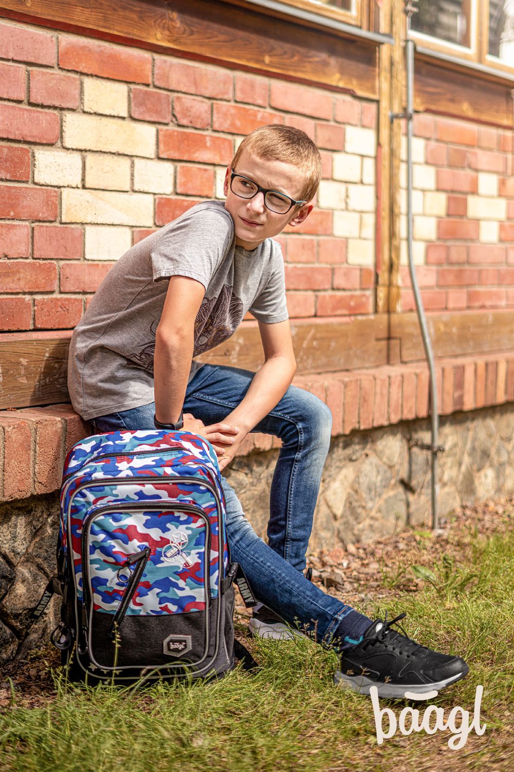 Cubic Army Rucksack-Set 3tlg: Rucksack, Federmäppchen, Turnbeutel
