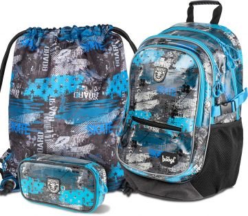 Freestyle Rucksack-Set 3tlg: Rucksack, Federmäppchen, Turnbeutel