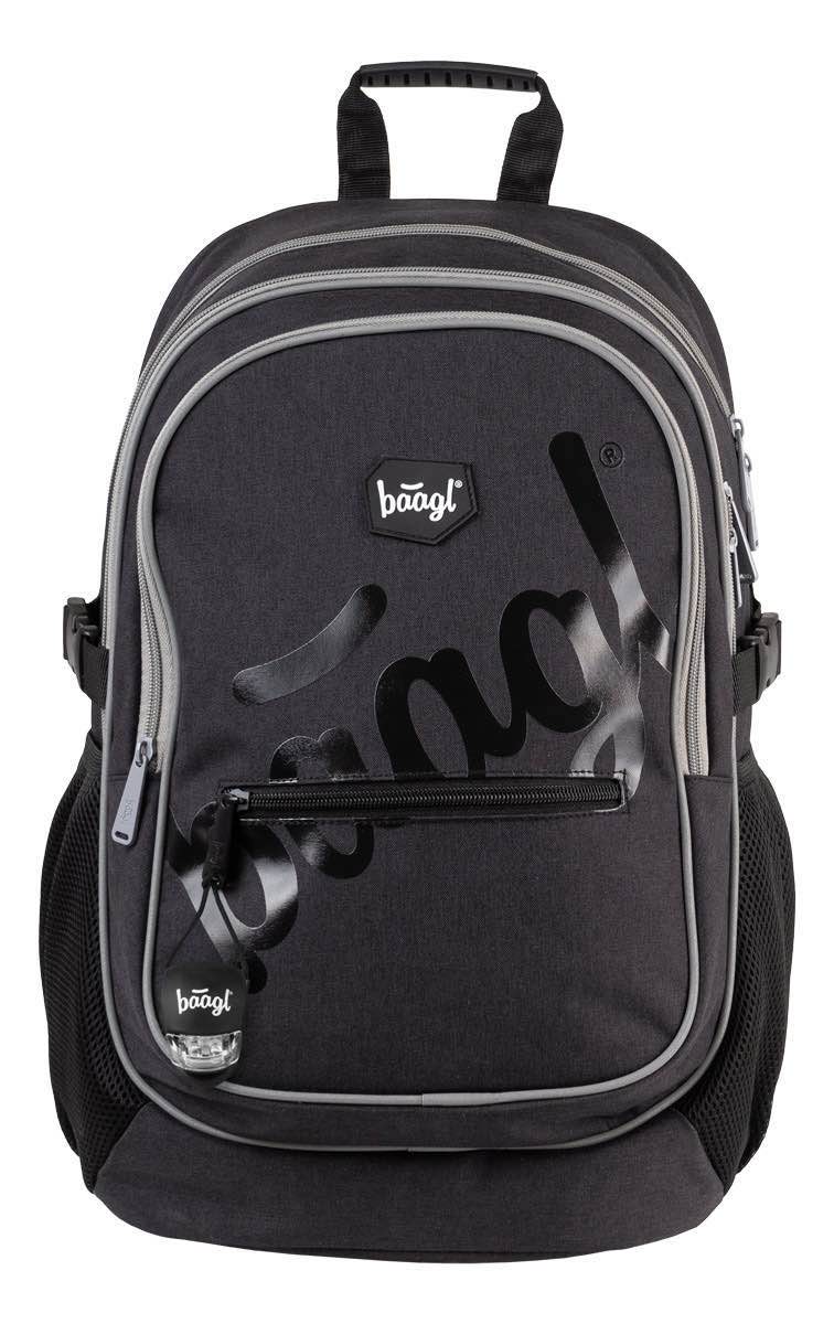 Black Rucksack-Set 3tlg: Rucksack, Federmäppchen, Turnbeutel