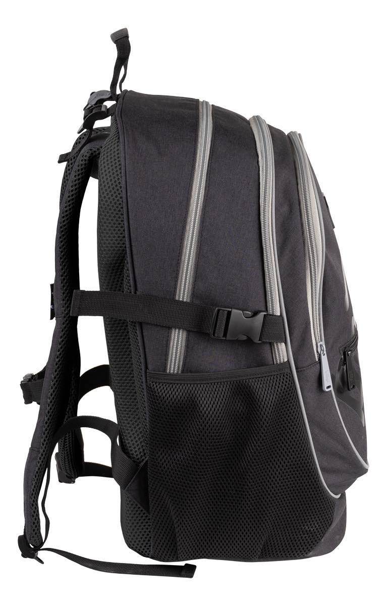 Black Rucksack-Set 3tlg: Rucksack, Federmäppchen, Turnbeutel