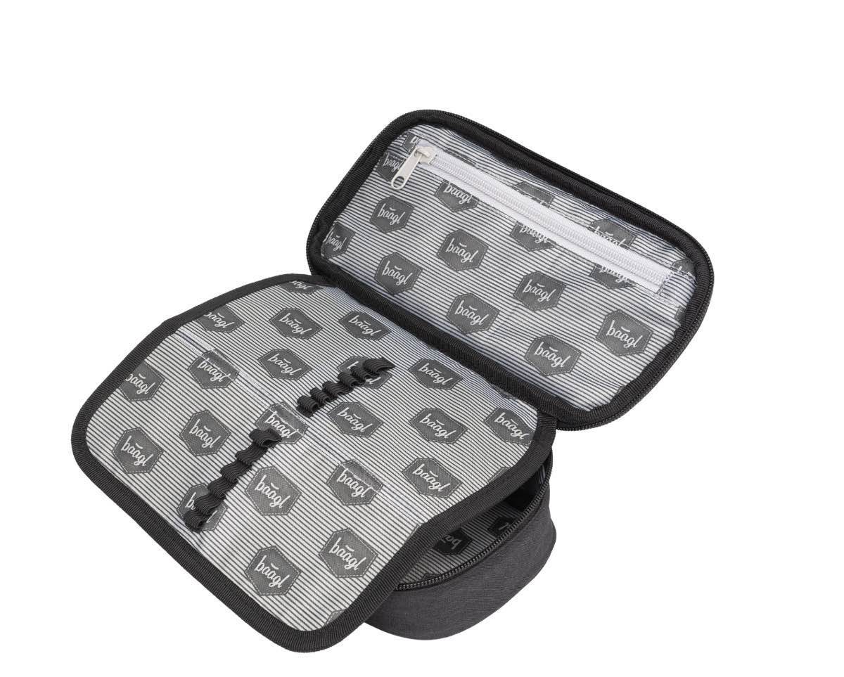 Black Rucksack-Set 3tlg: Rucksack, Federmäppchen, Turnbeutel
