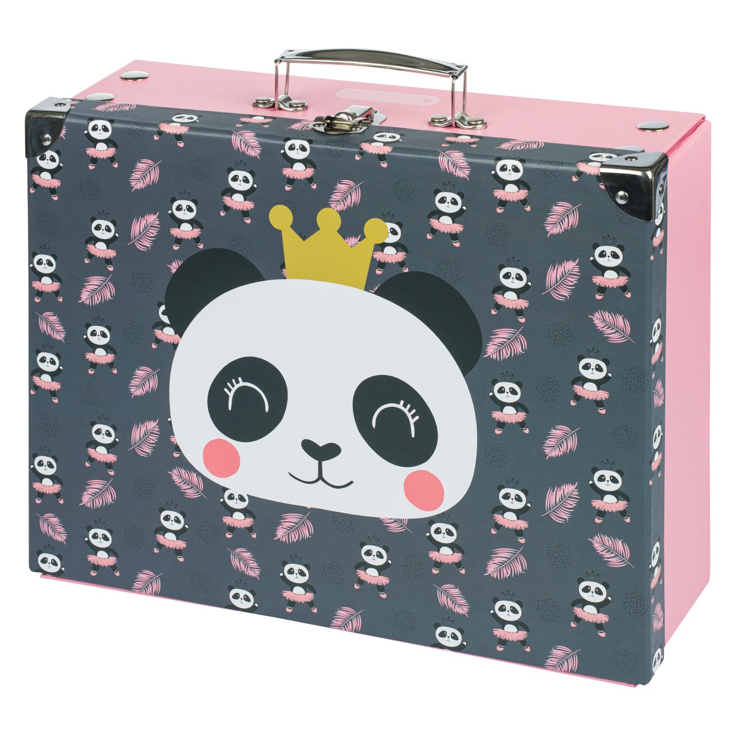 Zippy Panda Schulranzen-Set 8tlg.: Schulranzen, Federmäppchen, Turnbeutel, Heftmappe, Brotdose, Geldbörse, Schürze, Faltkoffer