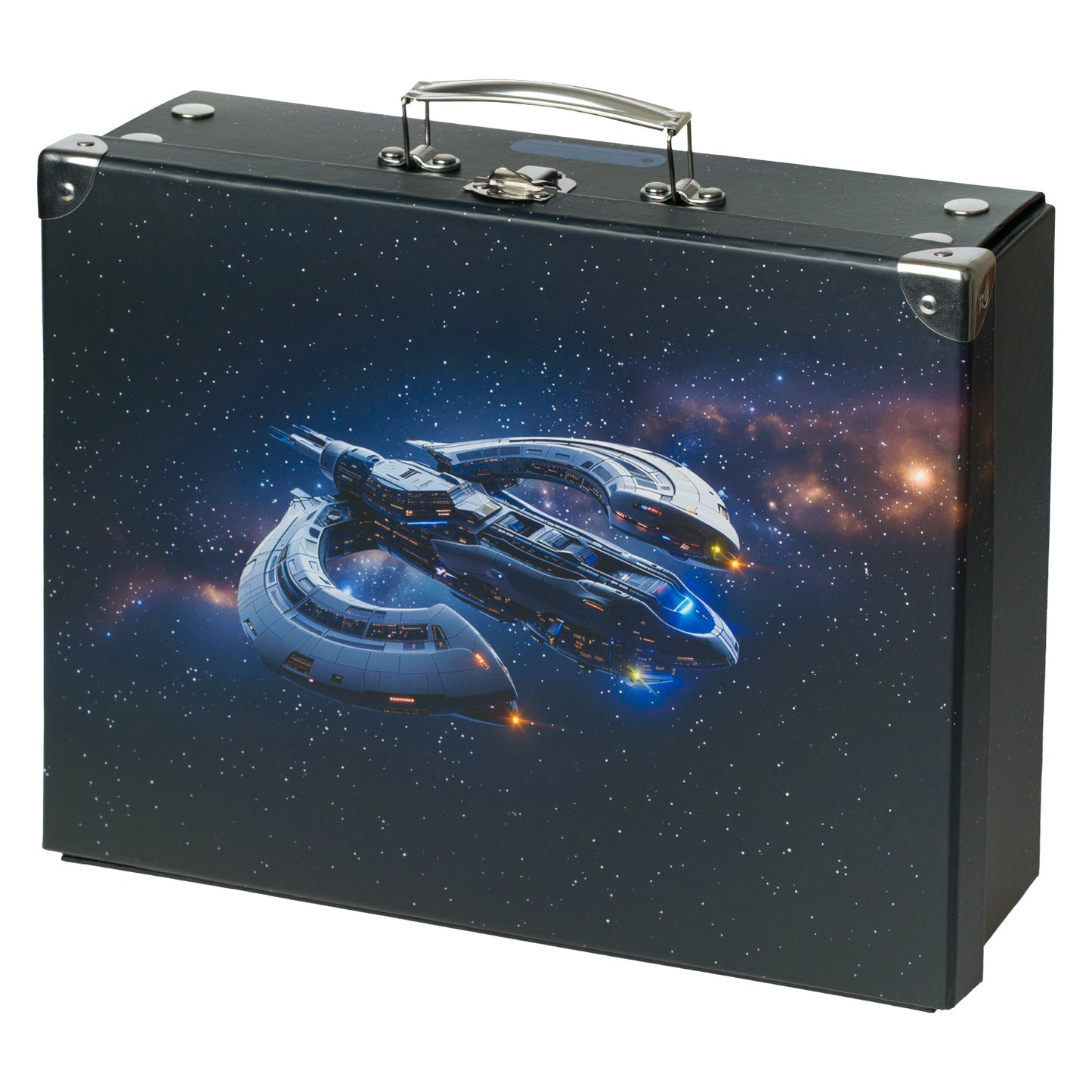 Zippy Space Ship Schulranzen-Set 7tlg.: Schulranzen, Federmäppchen, Turnbeutel, Geldbörse, Schürze, Brotdose, Faltkoffer