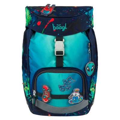 Airy Chill Rucksack-Set 8tlg: Rucksack, Pencil Slider, Federmäppchen, Turnbeutel, Geldbörse, Brotdose, Schürze, Trinkflasche