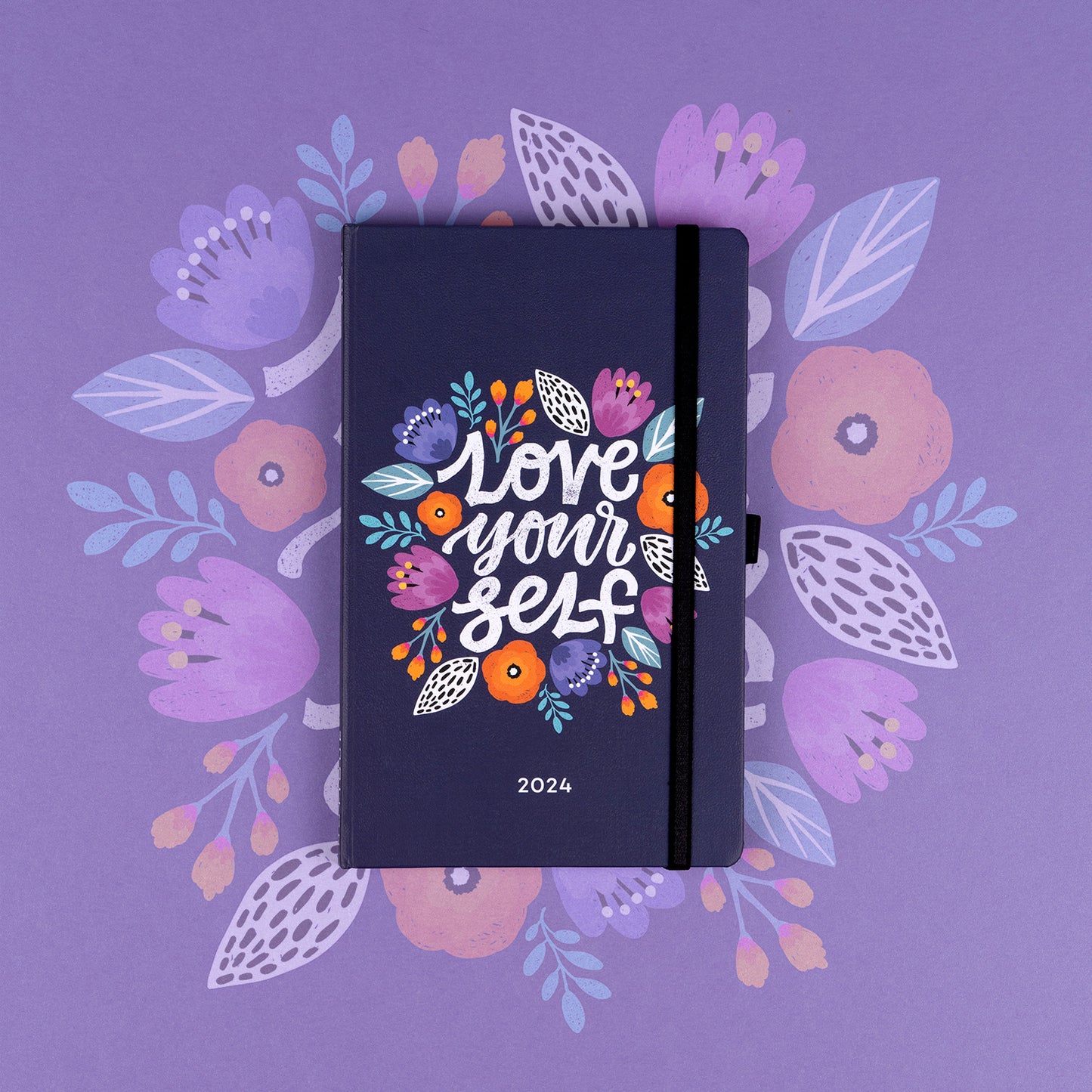 Buchkalender Love Yourself 2024, wöchentlich, 13 × 21 cm