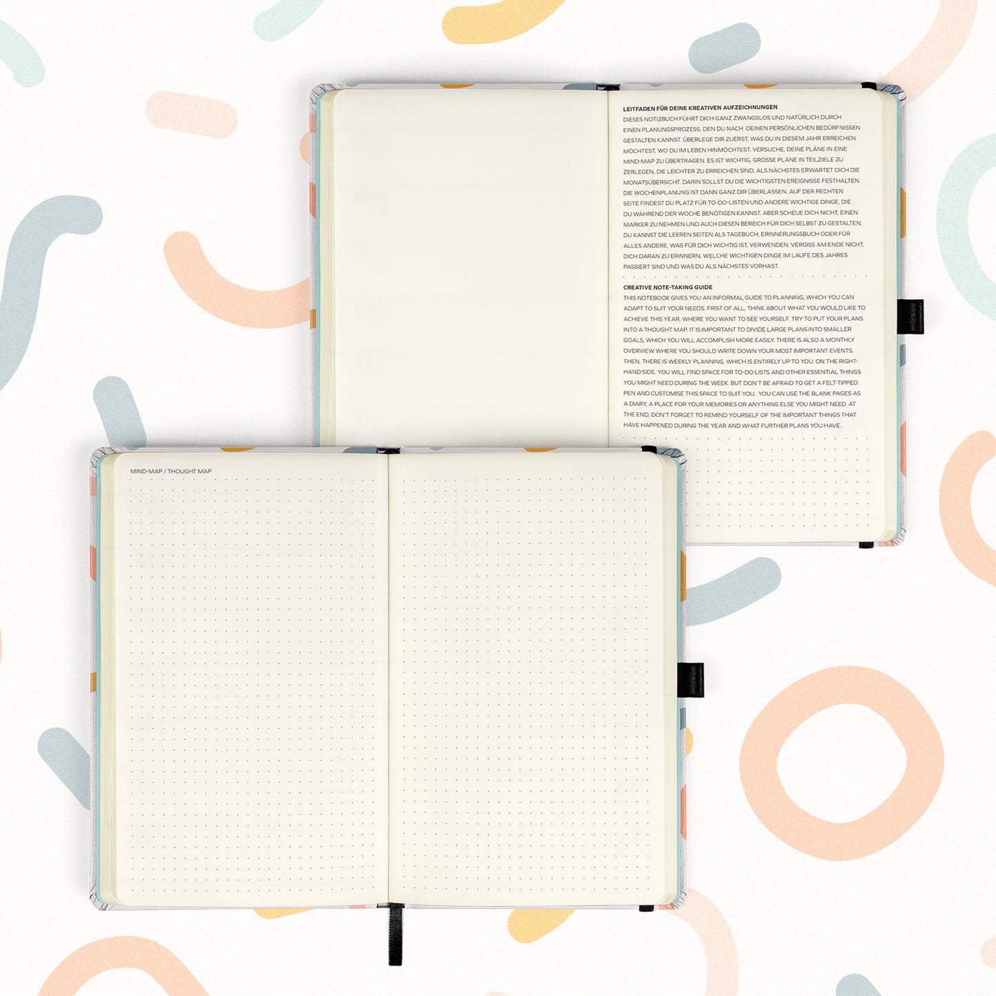 Buchkalender, wöchentlich und undatiert My Bullet Planner, 13 × 21 cm DE/EN