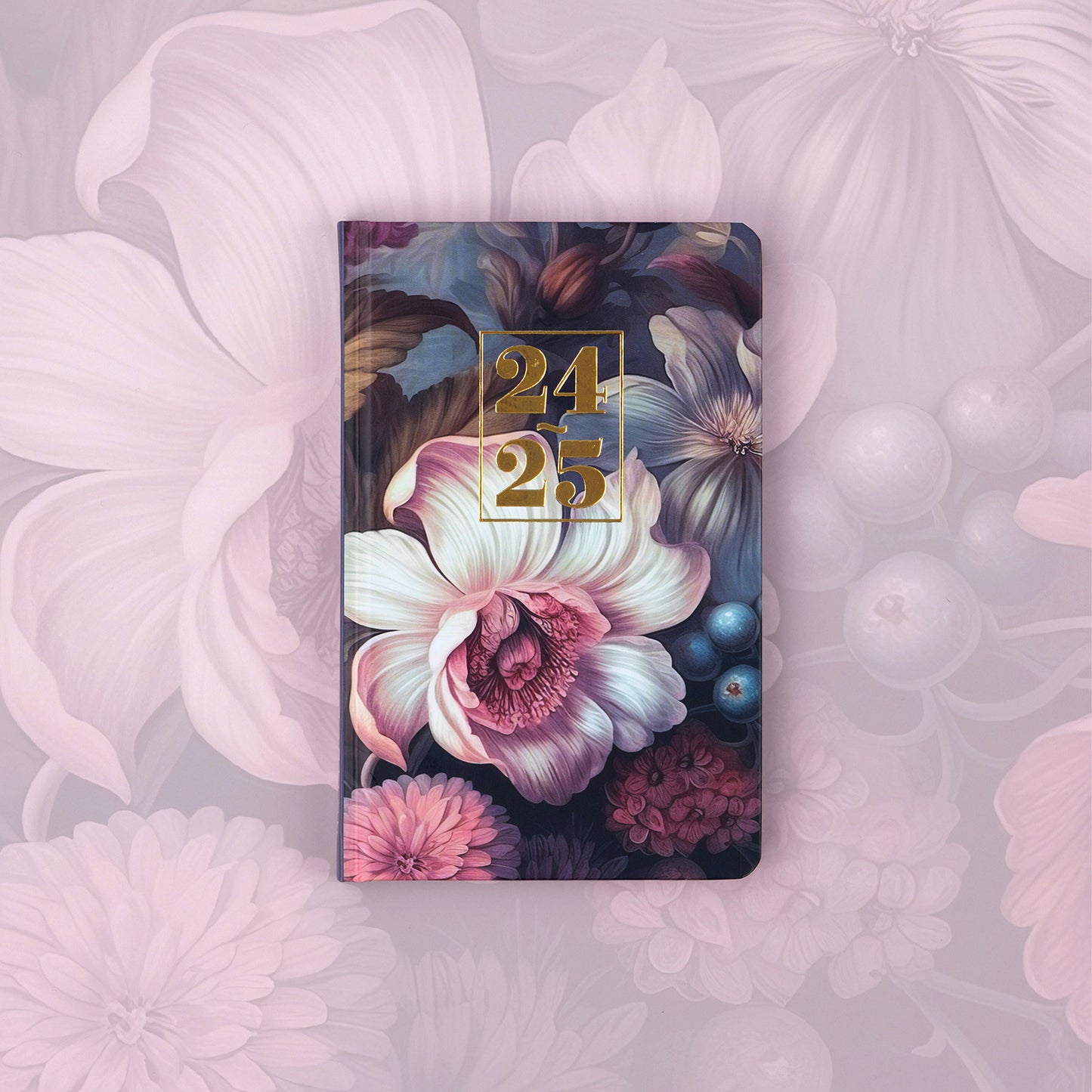18-Monats- Terminplaner Petito - Blumen 2024/2025, 11 x 17 cm