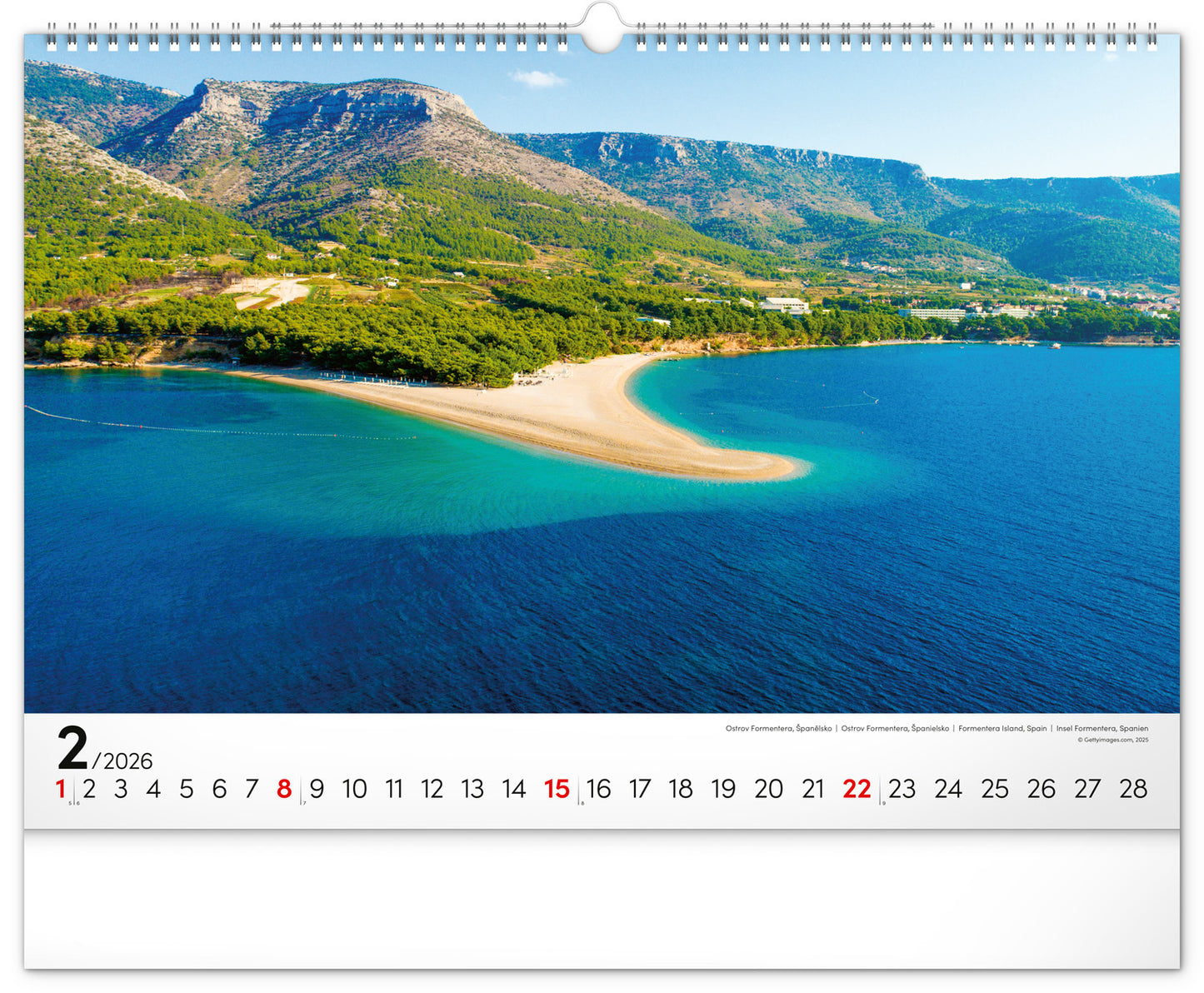 Wandkalender Meer 2026, 48 x 33 cm