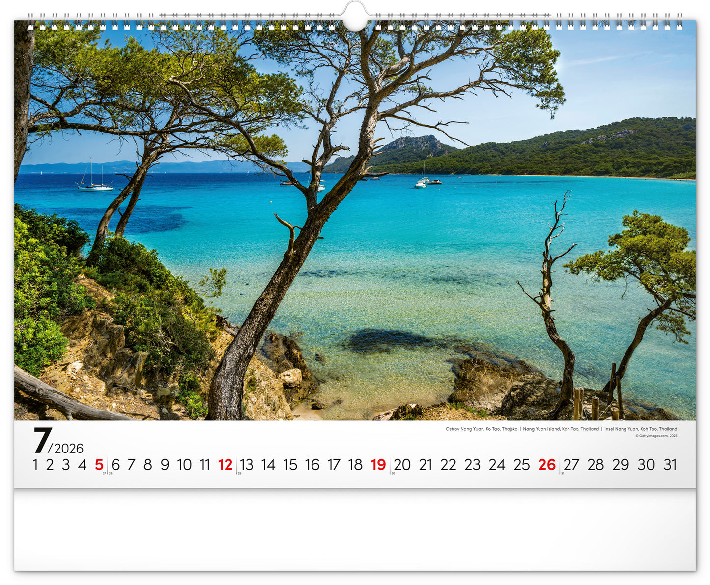 Wandkalender Meer 2026, 48 x 33 cm