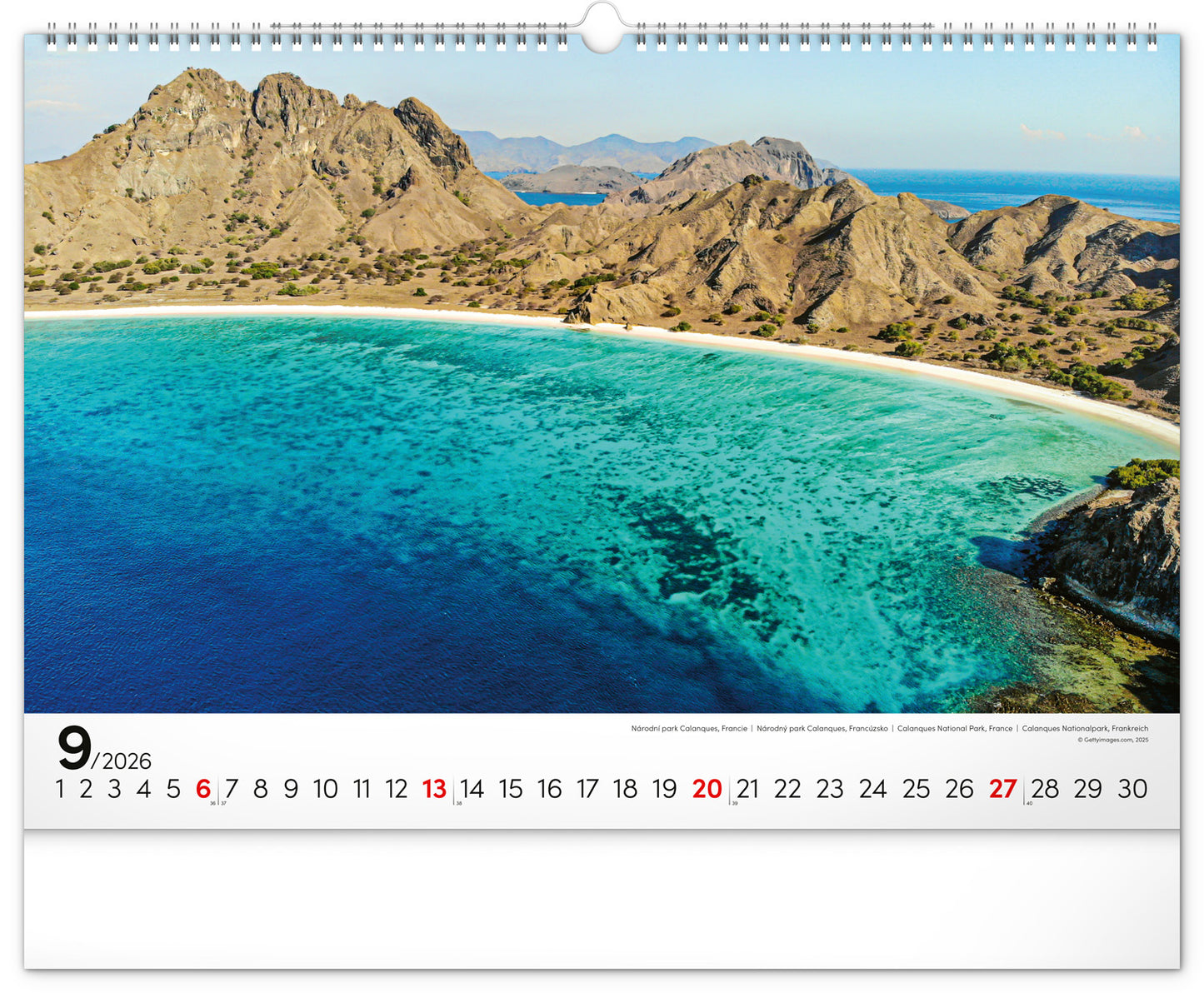 Wandkalender Meer 2026, 48 x 33 cm