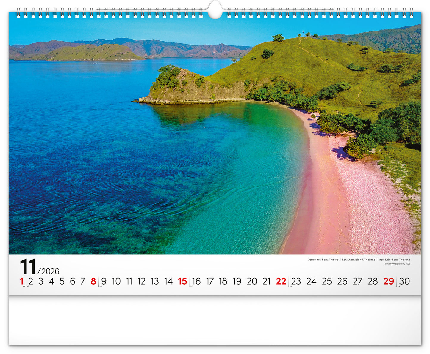Wandkalender Meer 2026, 48 x 33 cm
