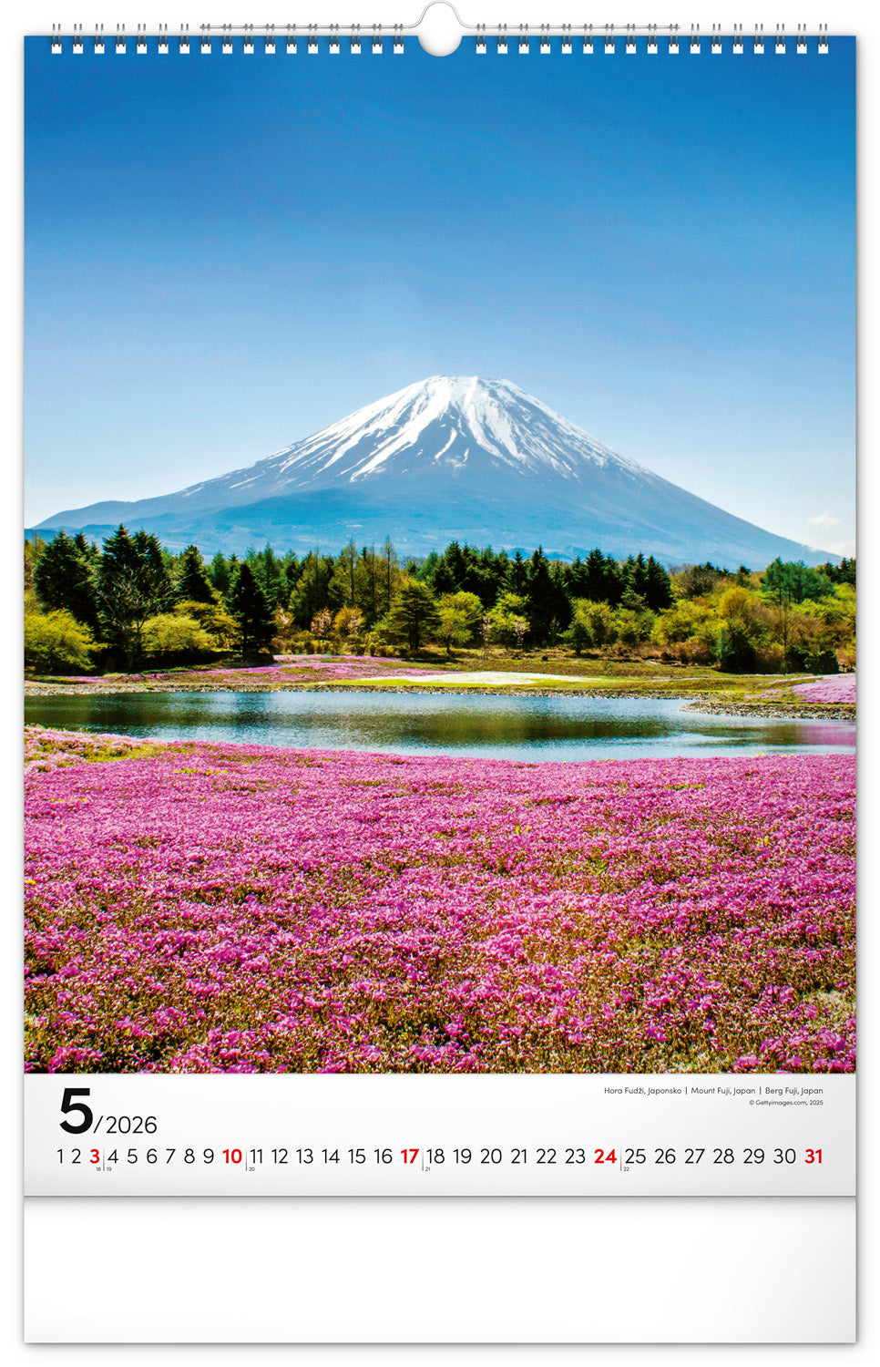 Wandkalender Berge 2026, 33 x 46 cm