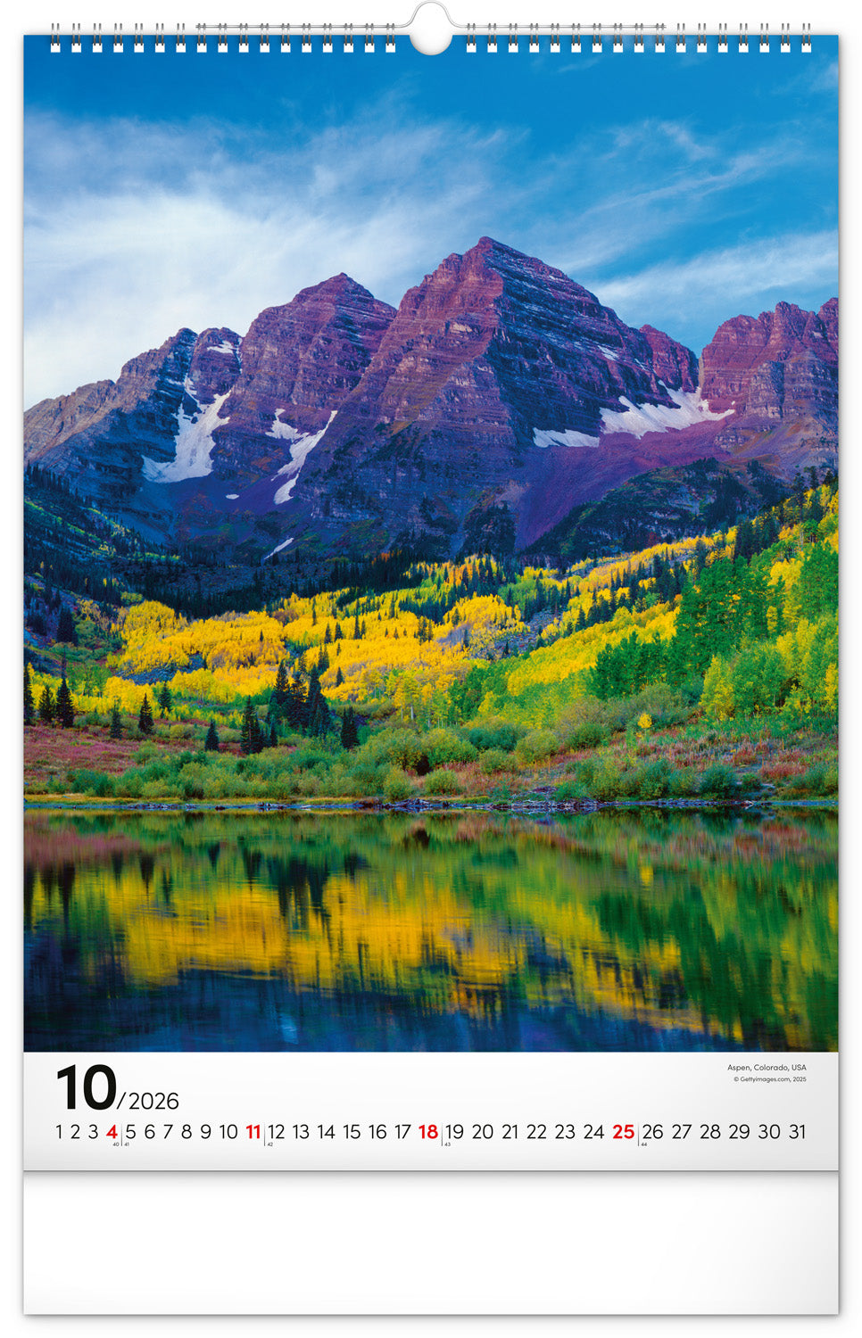 Wandkalender Berge 2026, 33 x 46 cm
