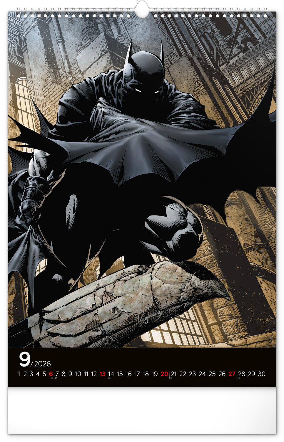 Wandkalender Batman Dark 2026, 33 x 46 cm