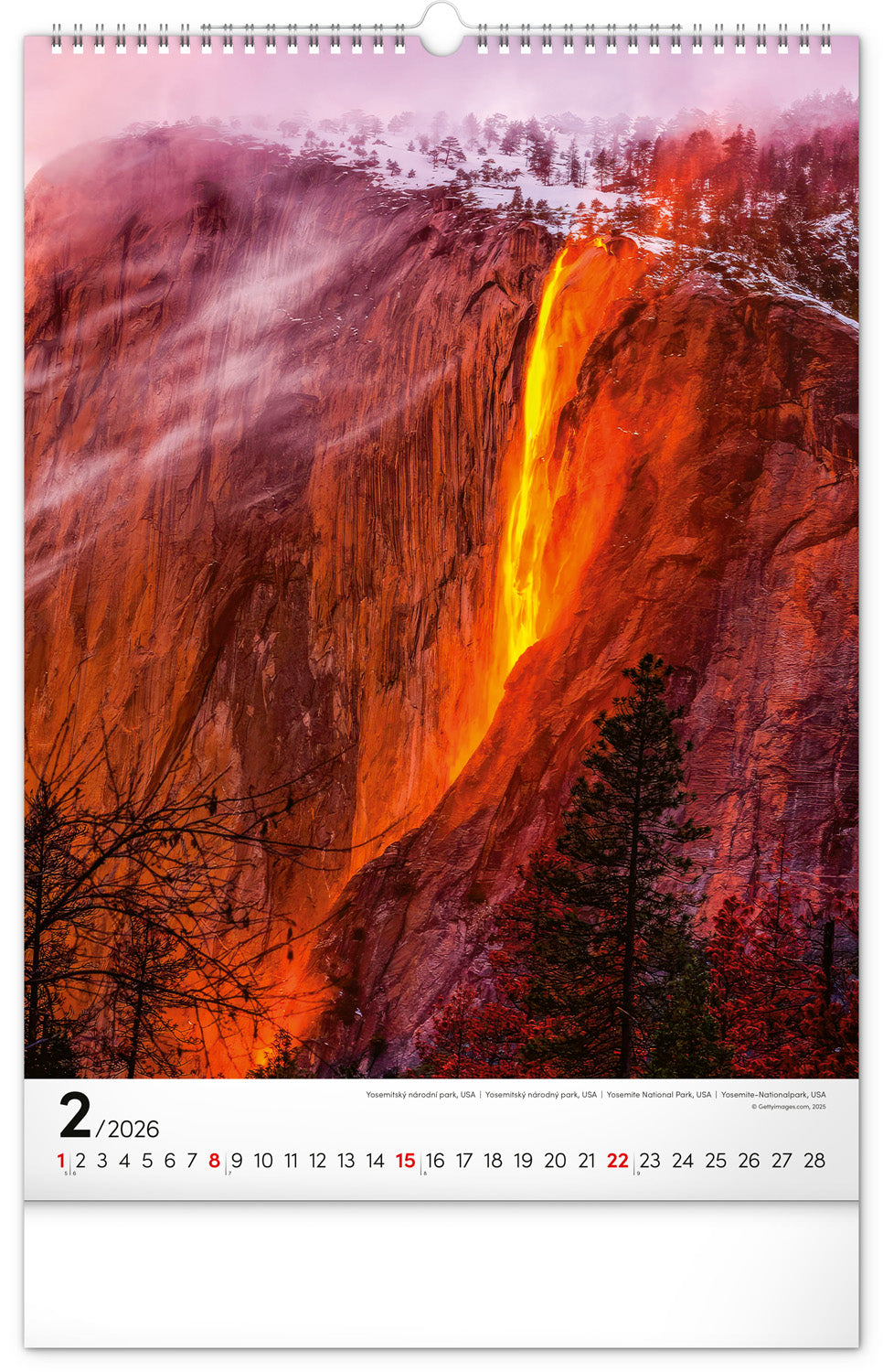 Wandkalender Nationale Parks der Welt 2026, 33 x 46 cm