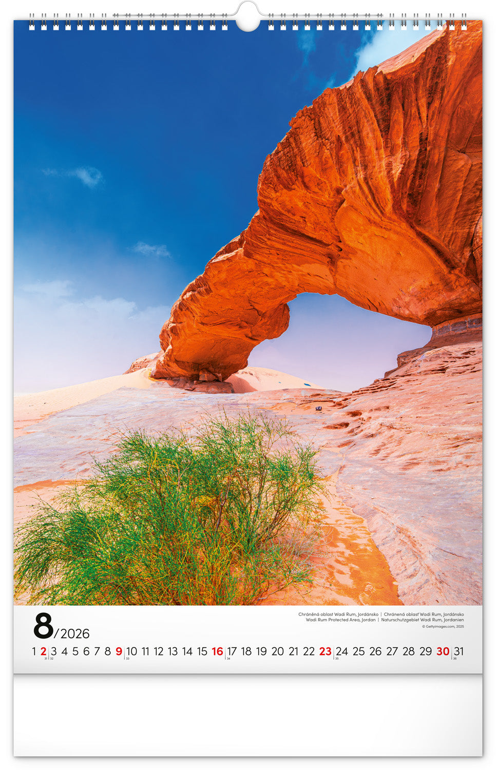 Wandkalender Nationale Parks der Welt 2026, 33 x 46 cm