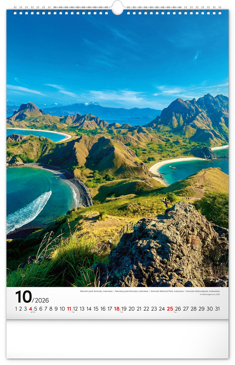 Wandkalender Nationale Parks der Welt 2026, 33 x 46 cm
