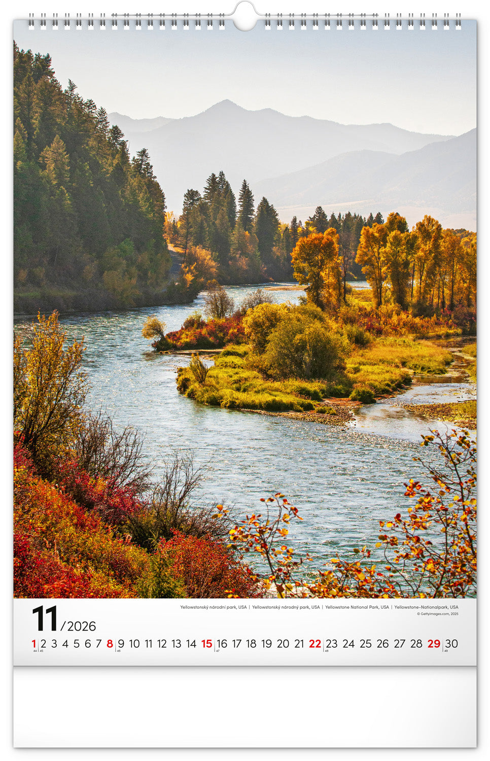 Wandkalender Nationale Parks der Welt 2026, 33 x 46 cm