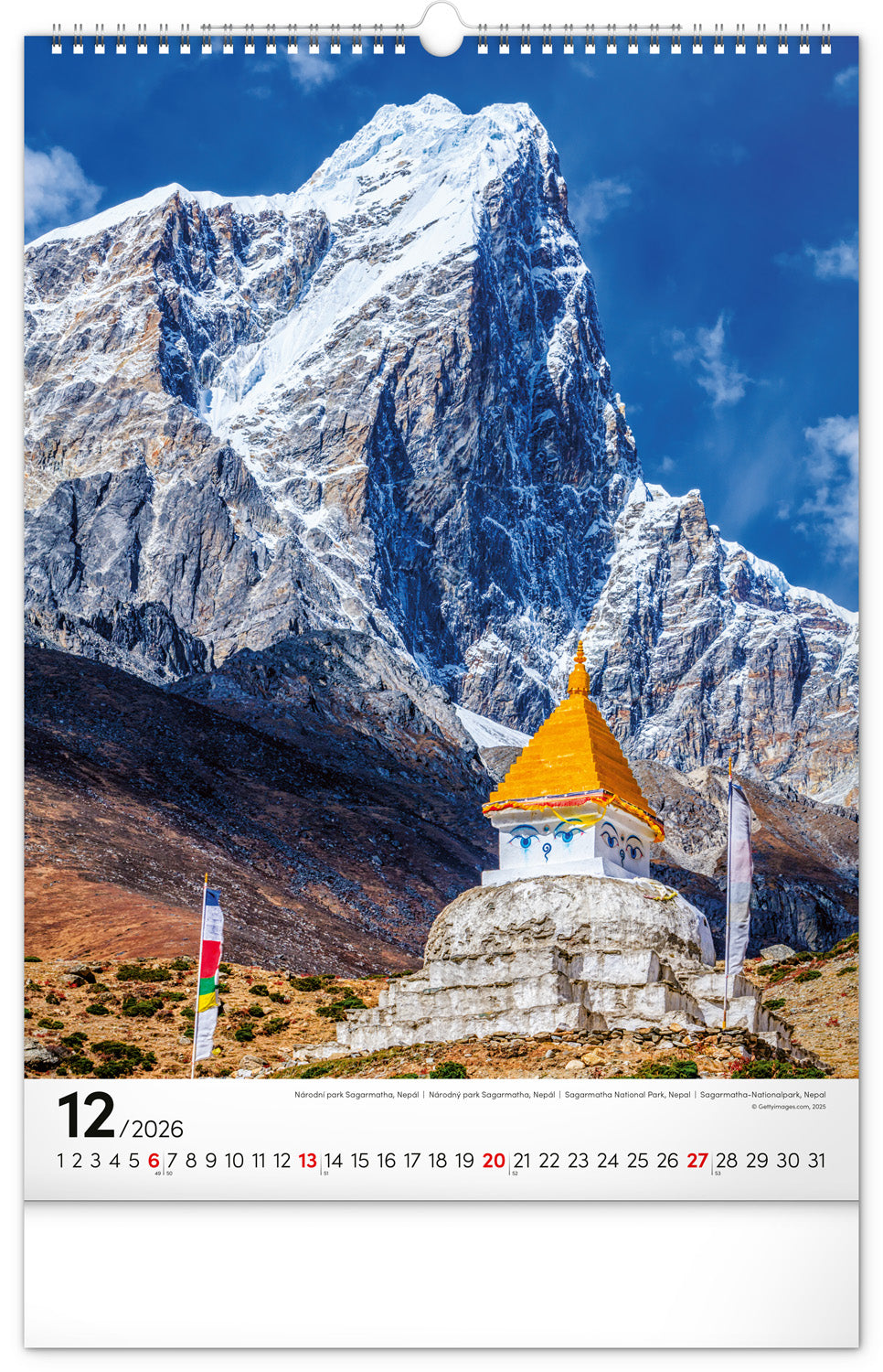 Wandkalender Nationale Parks der Welt 2026, 33 x 46 cm
