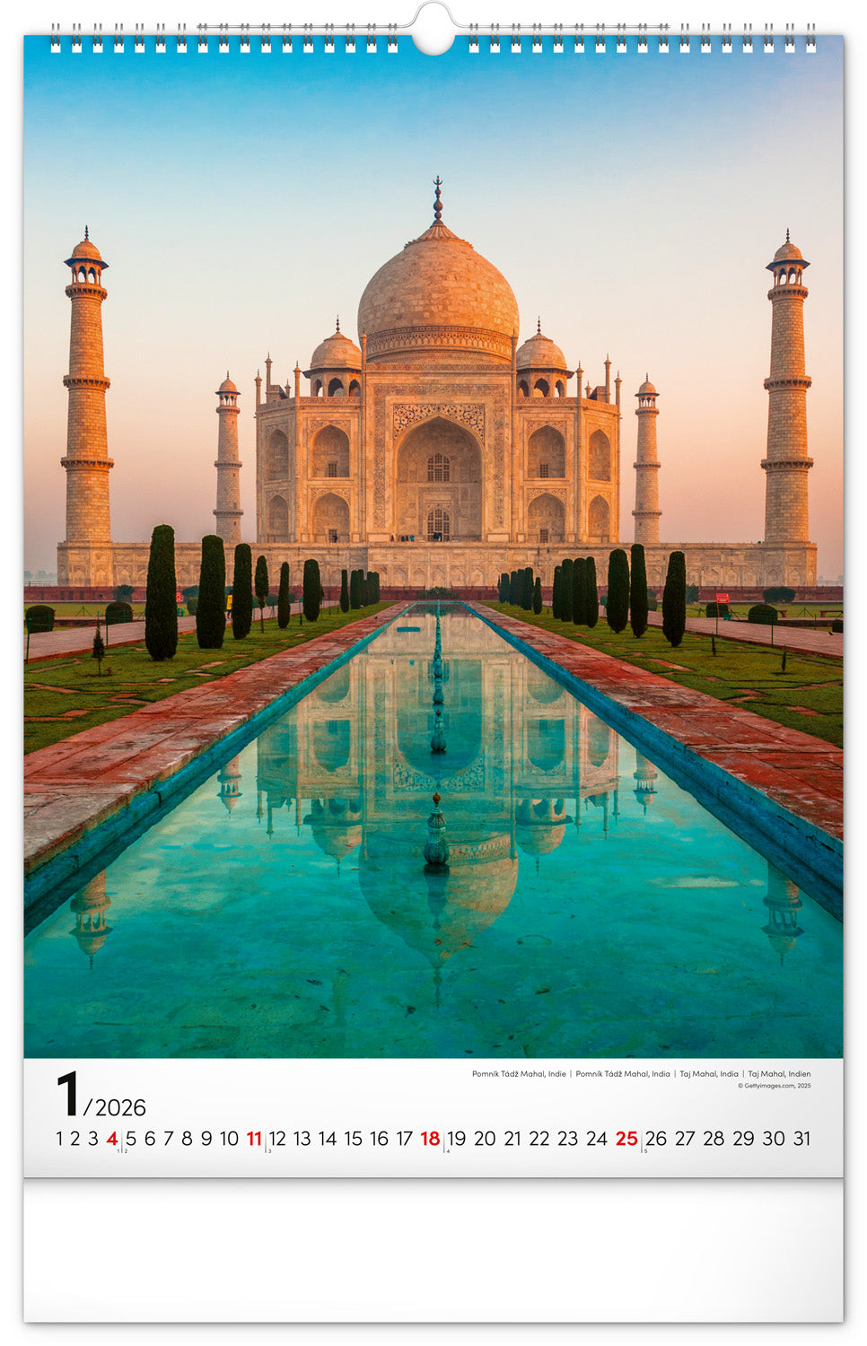 Wandkalender Weltmonumente 2026, 33 x 46 cm