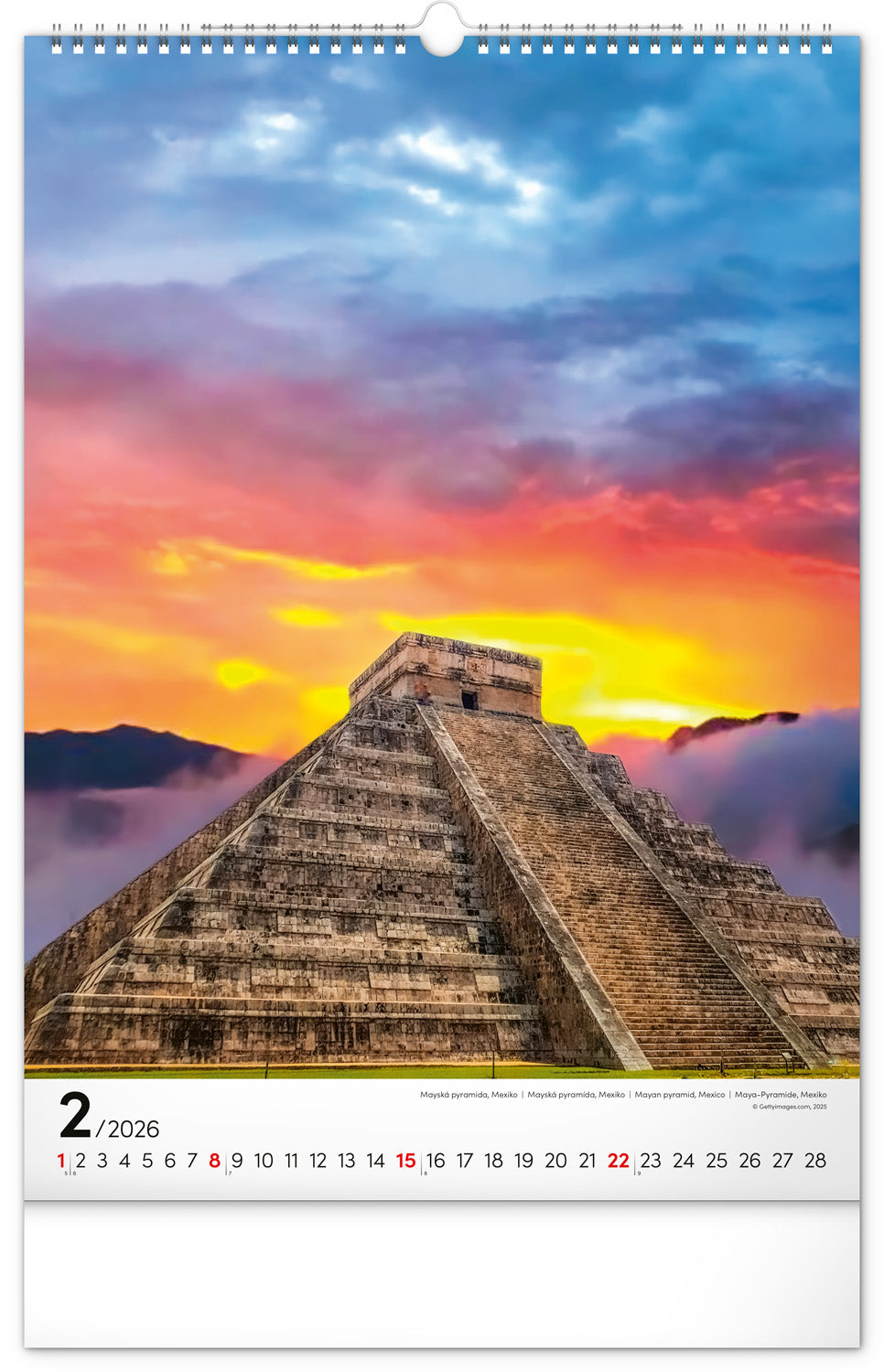 Wandkalender Weltmonumente 2026, 33 x 46 cm