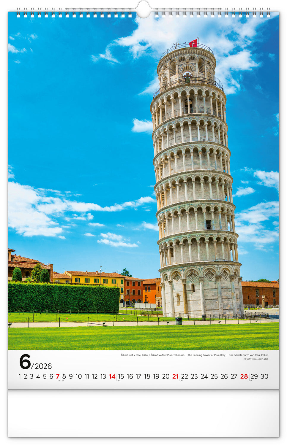 Wandkalender Weltmonumente 2026, 33 x 46 cm