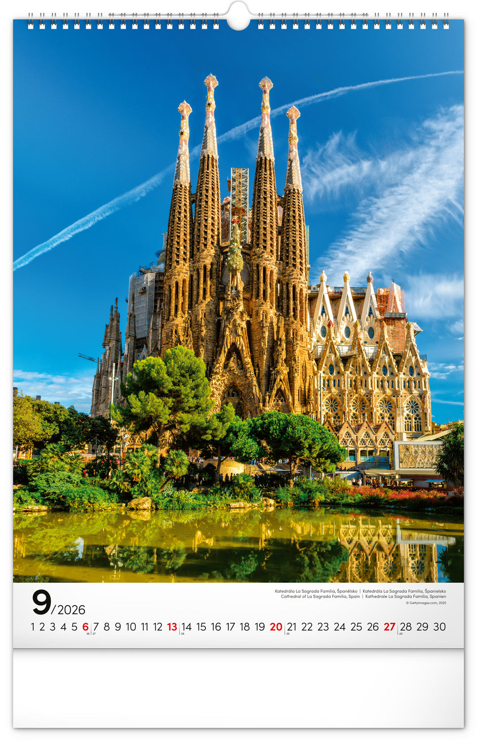 Wandkalender Weltmonumente 2026, 33 x 46 cm
