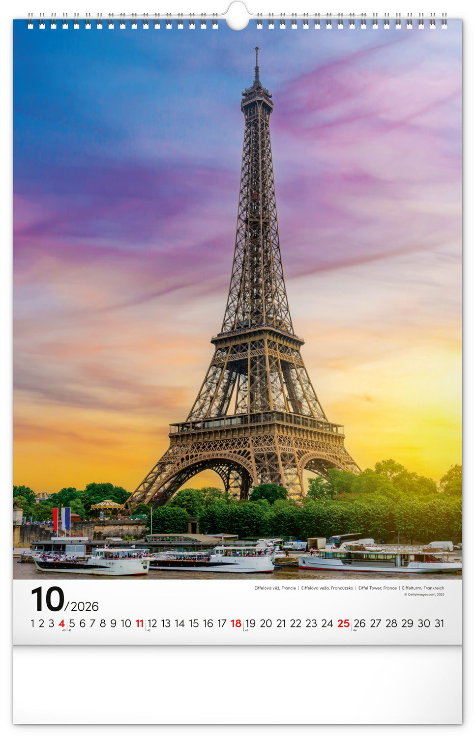 Wandkalender Weltmonumente 2026, 33 x 46 cm