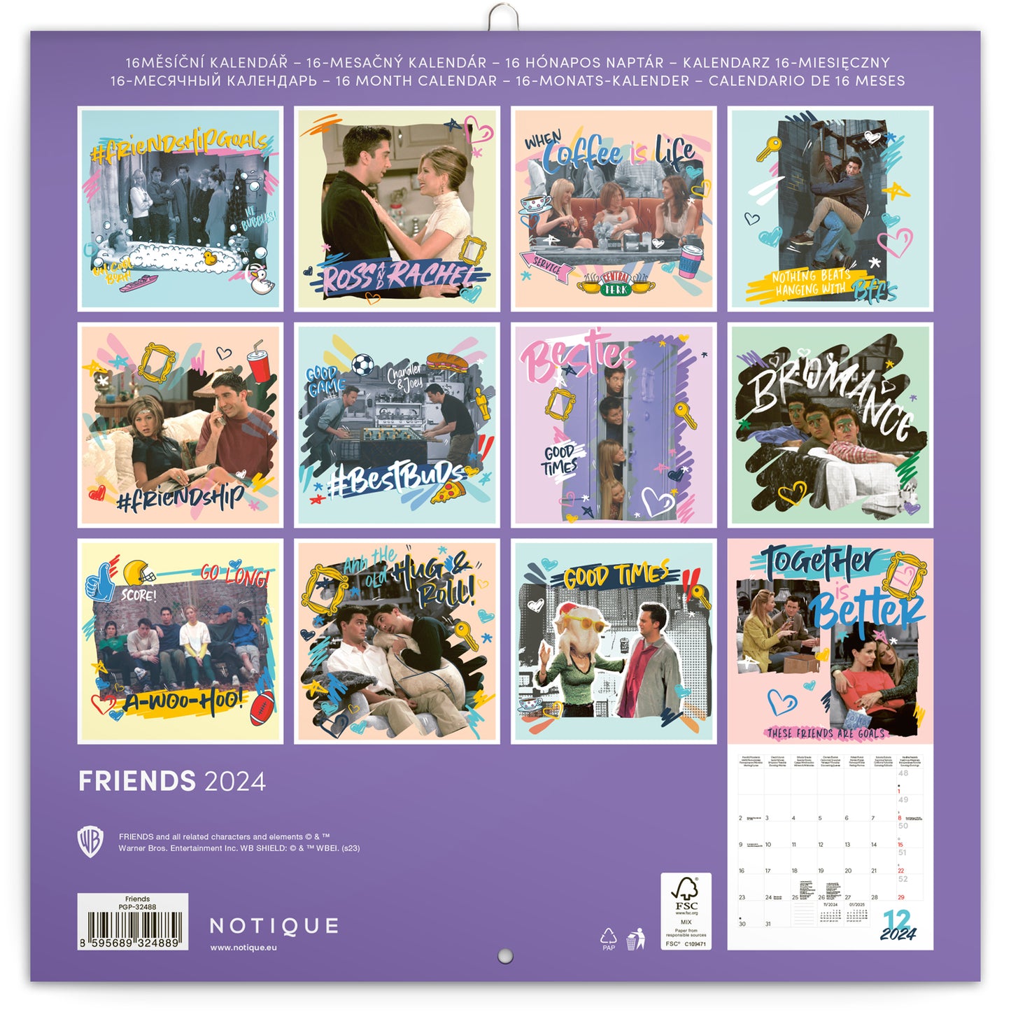 Broschürenkalender Friends 2024