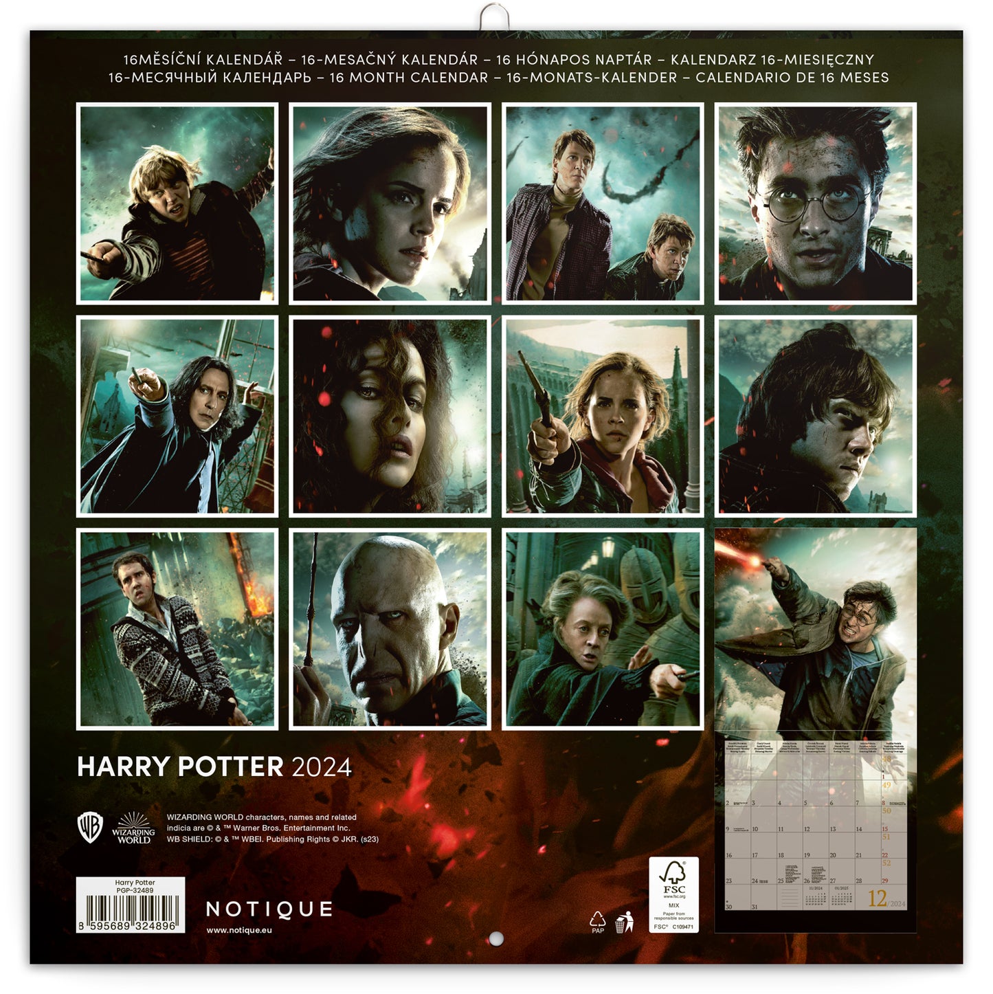 Broschürenkalender Harry Potter 2024