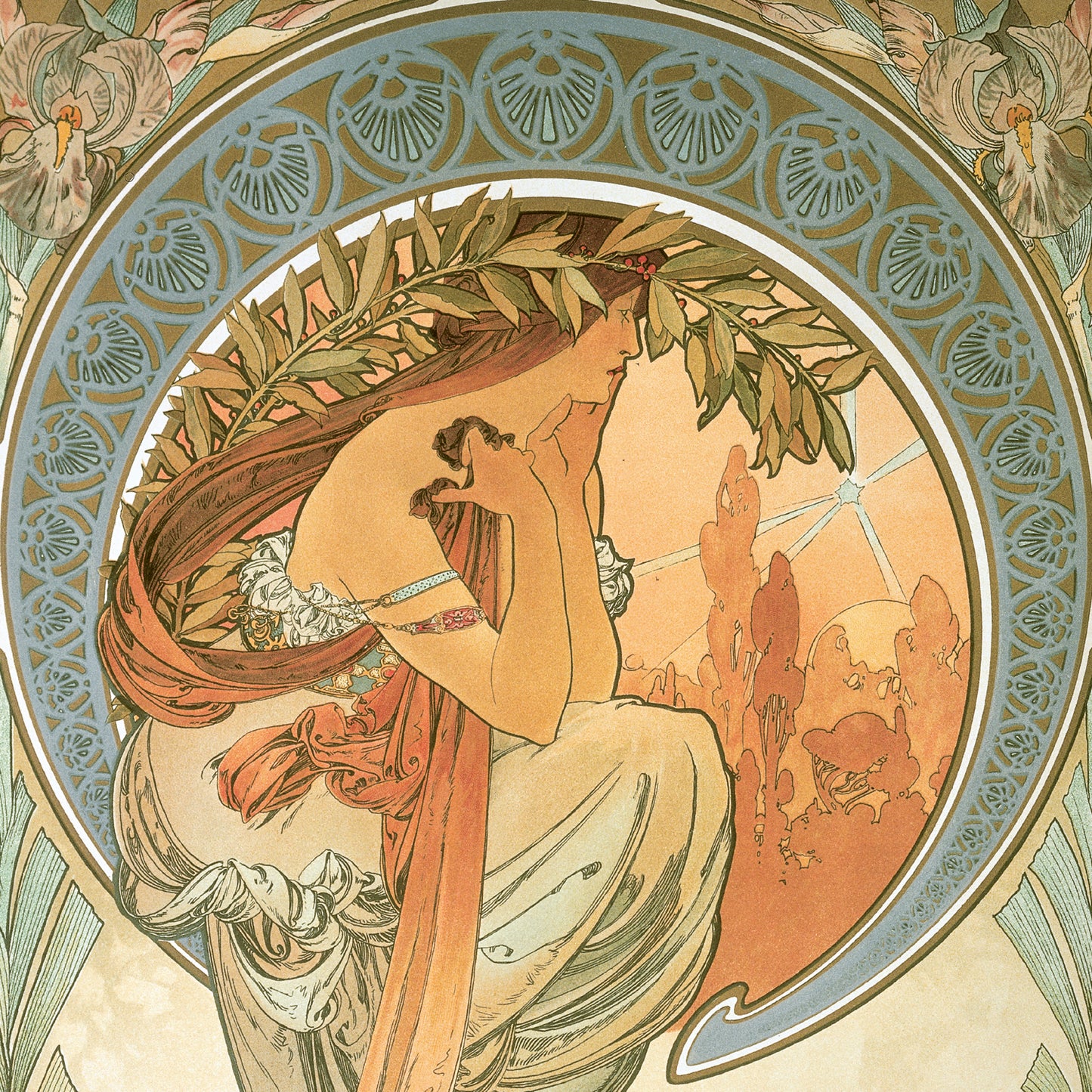 Broschürenkalender Alfons Mucha 2024, 30 × 30 cm