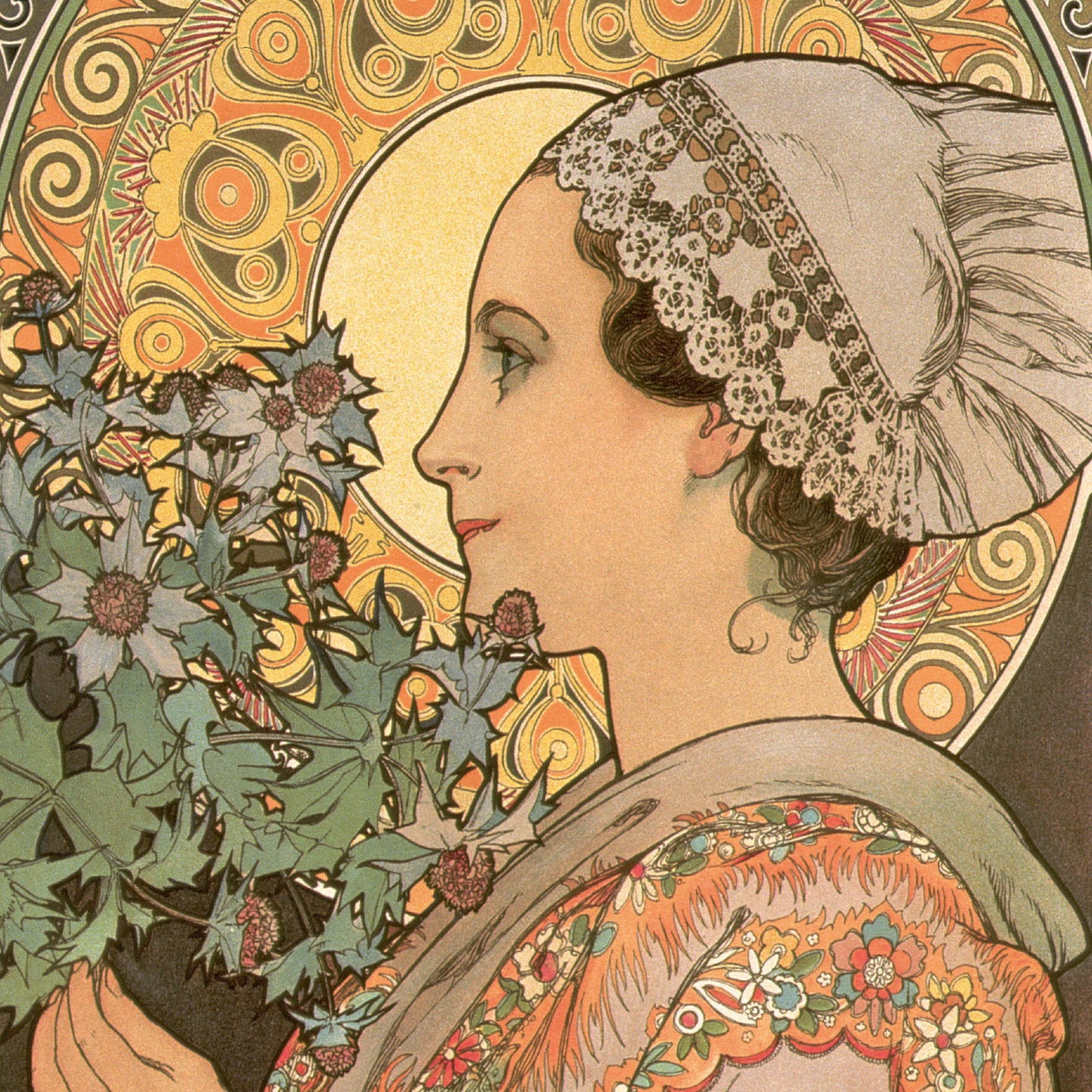 Broschürenkalender Alfons Mucha 2024, 30 × 30 cm