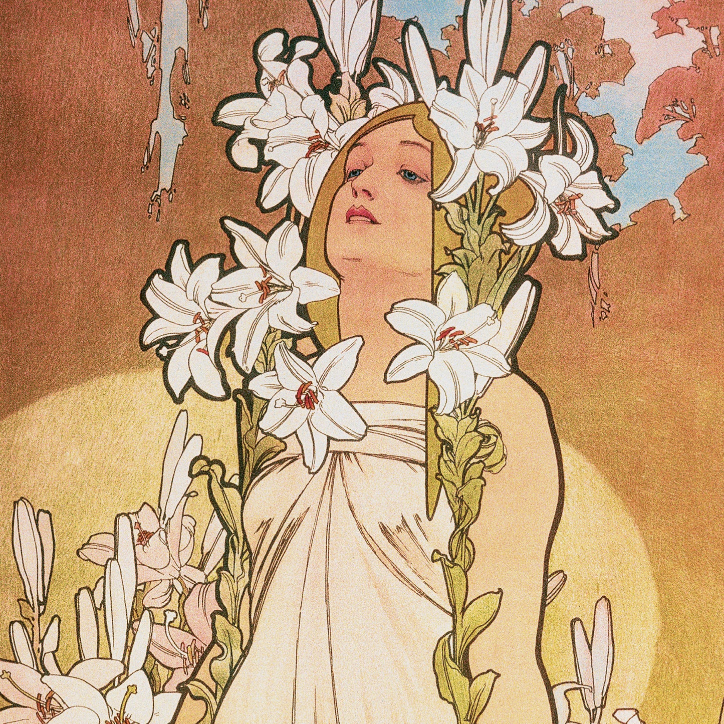 Broschürenkalender Alfons Mucha 2024, 30 × 30 cm