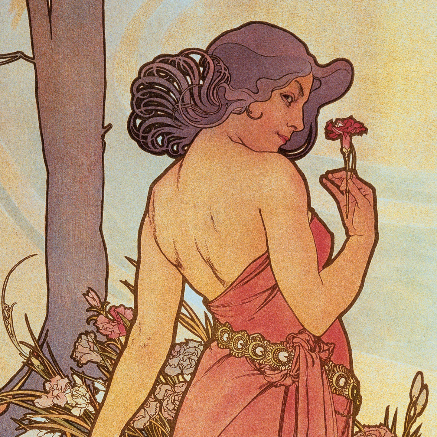 Broschürenkalender Alfons Mucha 2024, 30 × 30 cm