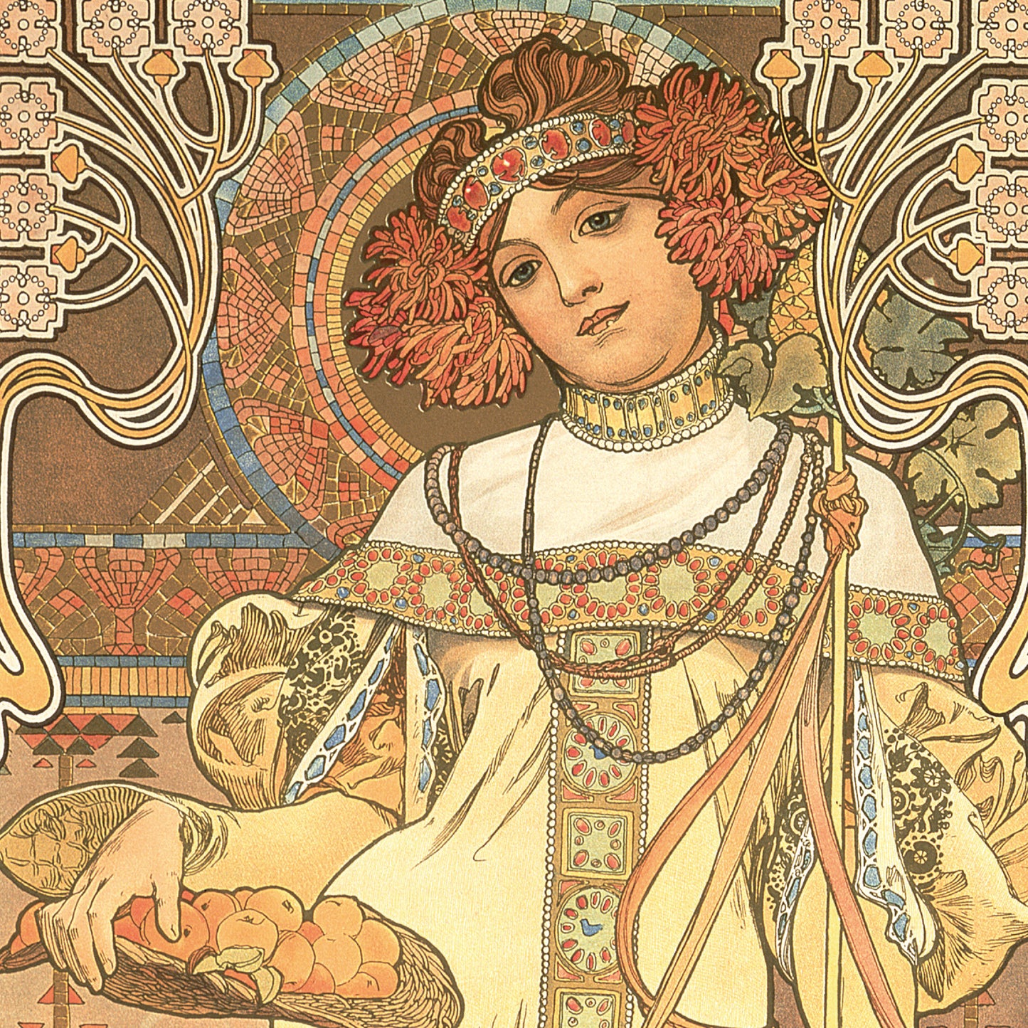 Broschürenkalender Alfons Mucha 2024, 30 × 30 cm