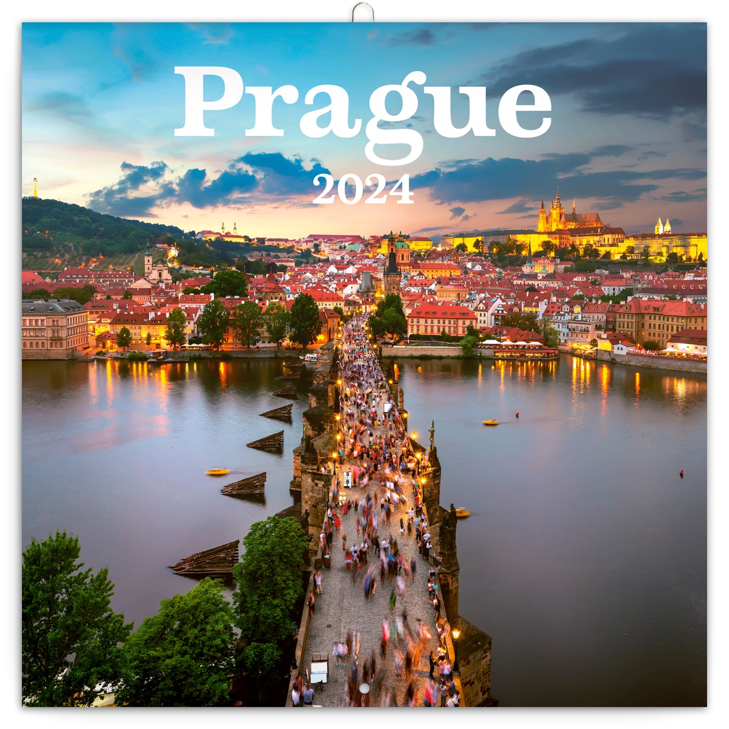 Broschürenkalender Prag 2024, 30 × 30 cm